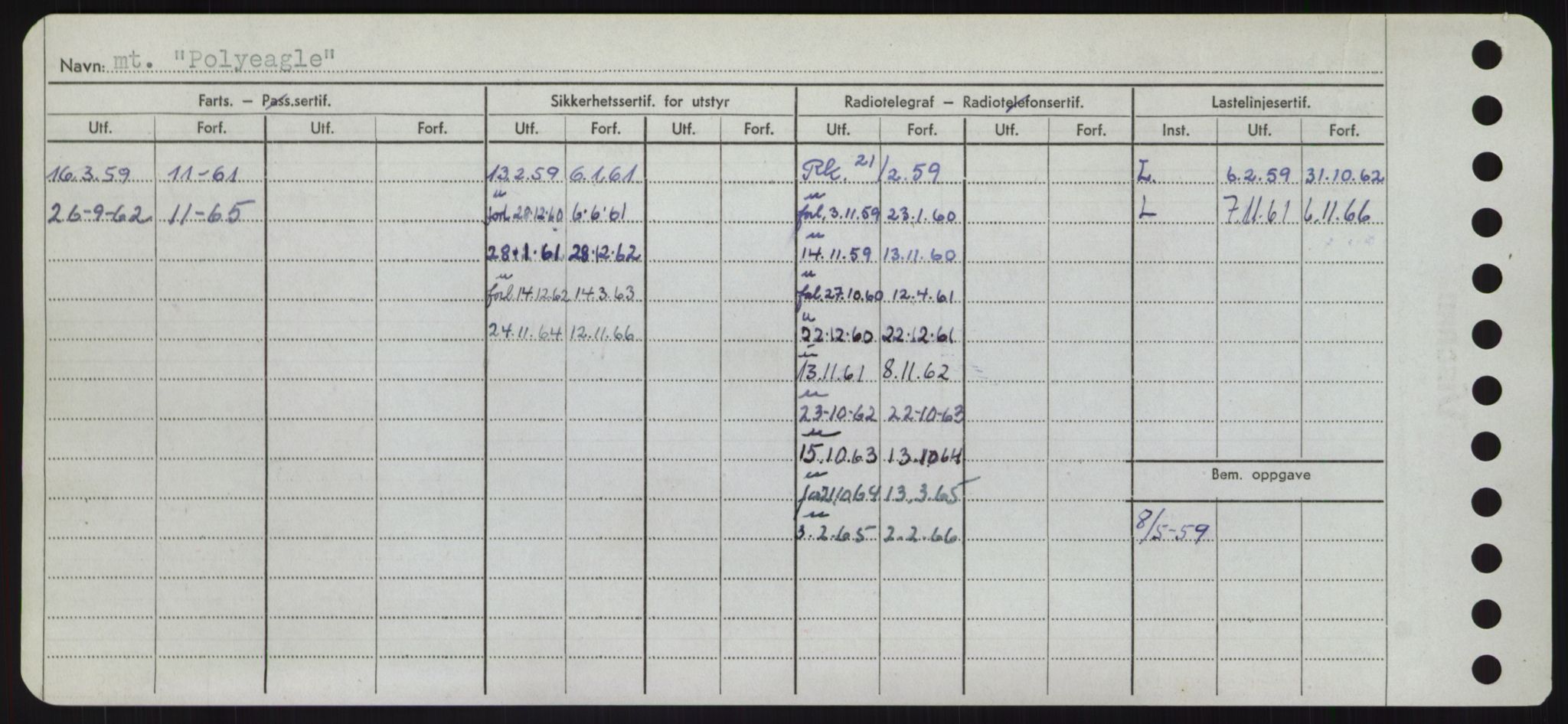 Sjøfartsdirektoratet med forløpere, Skipsmålingen, RA/S-1627/H/Hd/L0029: Fartøy, P, s. 466