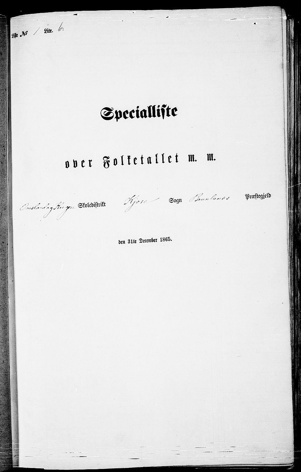 RA, Folketelling 1865 for 0726P Brunlanes prestegjeld, 1865, s. 28