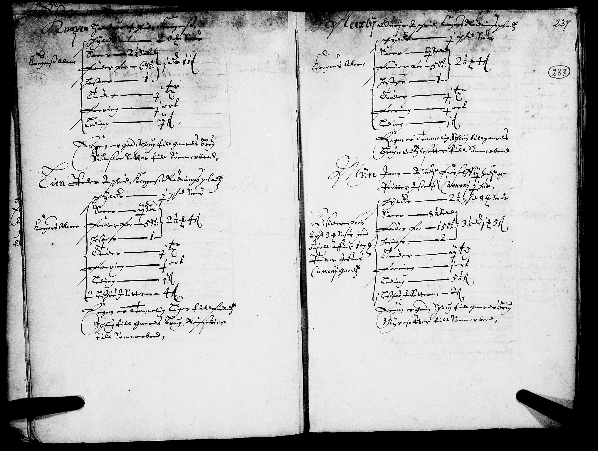 Rentekammeret inntil 1814, Realistisk ordnet avdeling, AV/RA-EA-4070/N/Nb/Nba/L0015: Gudbrandsdalen fogderi, 2. del, 1668, s. 238b-239a