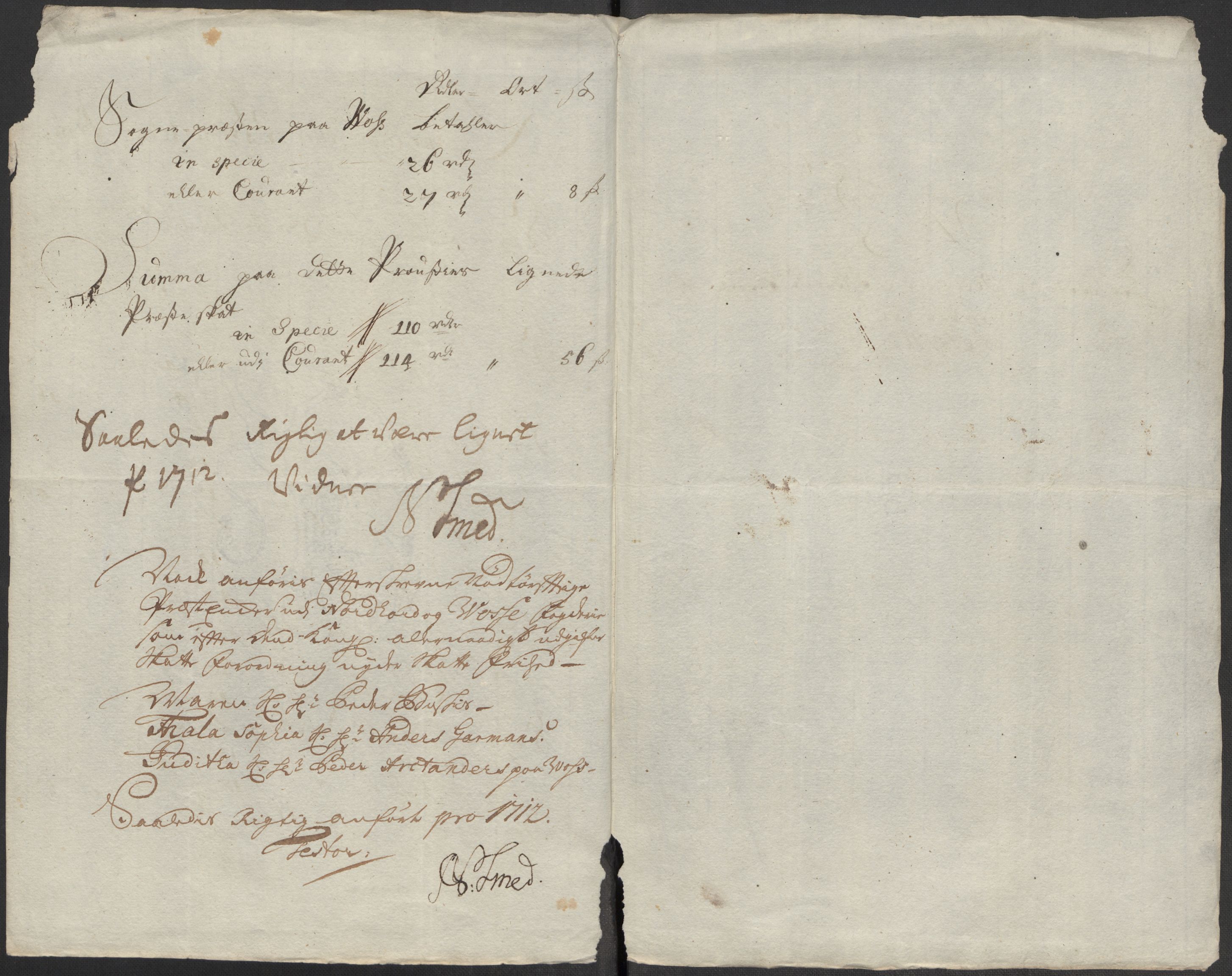 Rentekammeret inntil 1814, Reviderte regnskaper, Fogderegnskap, AV/RA-EA-4092/R51/L3194: Fogderegnskap Nordhordland og Voss, 1712, s. 120