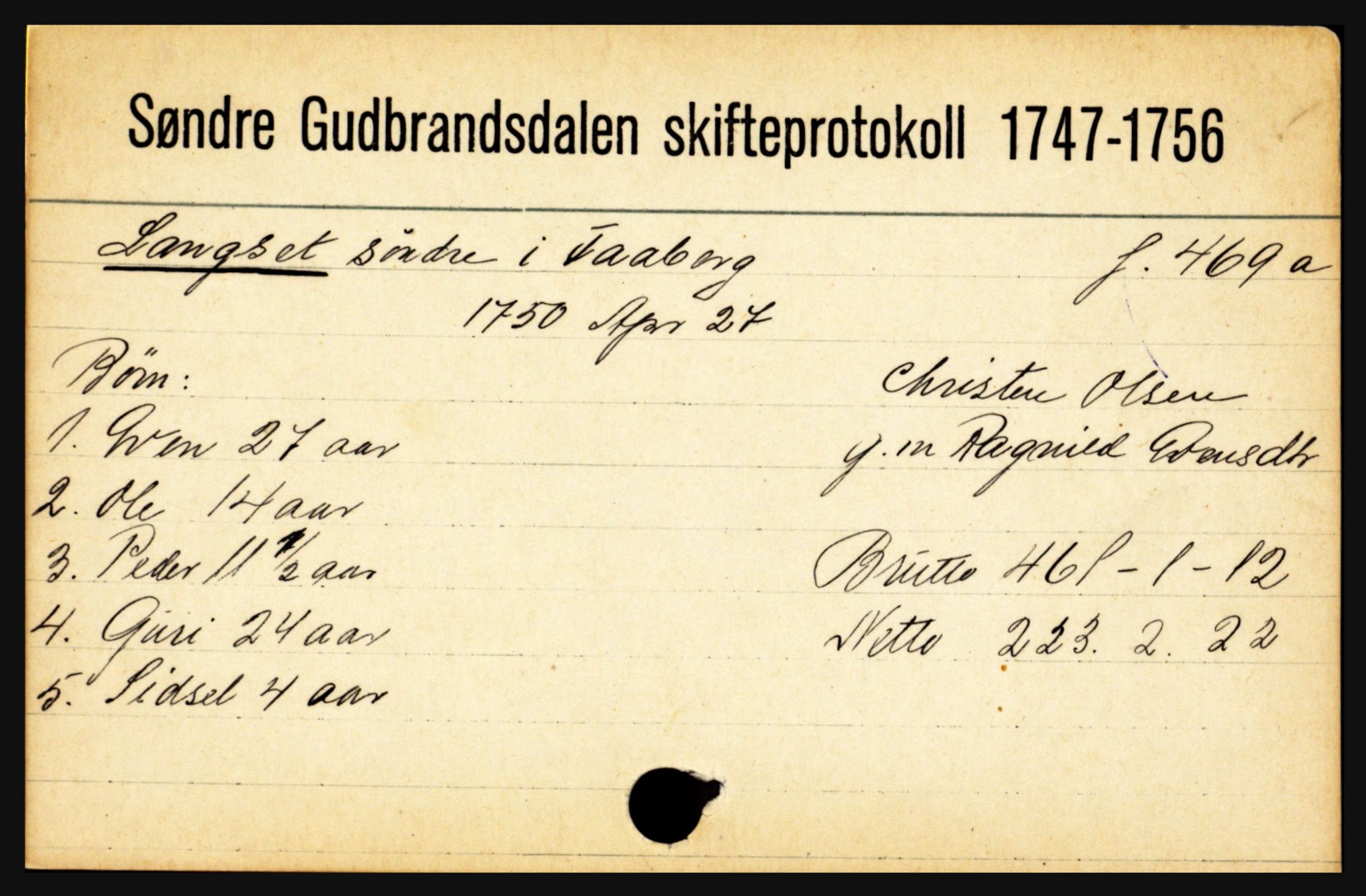 Sør-Gudbrandsdal tingrett, AV/SAH-TING-004/J, 1658-1885, s. 7005