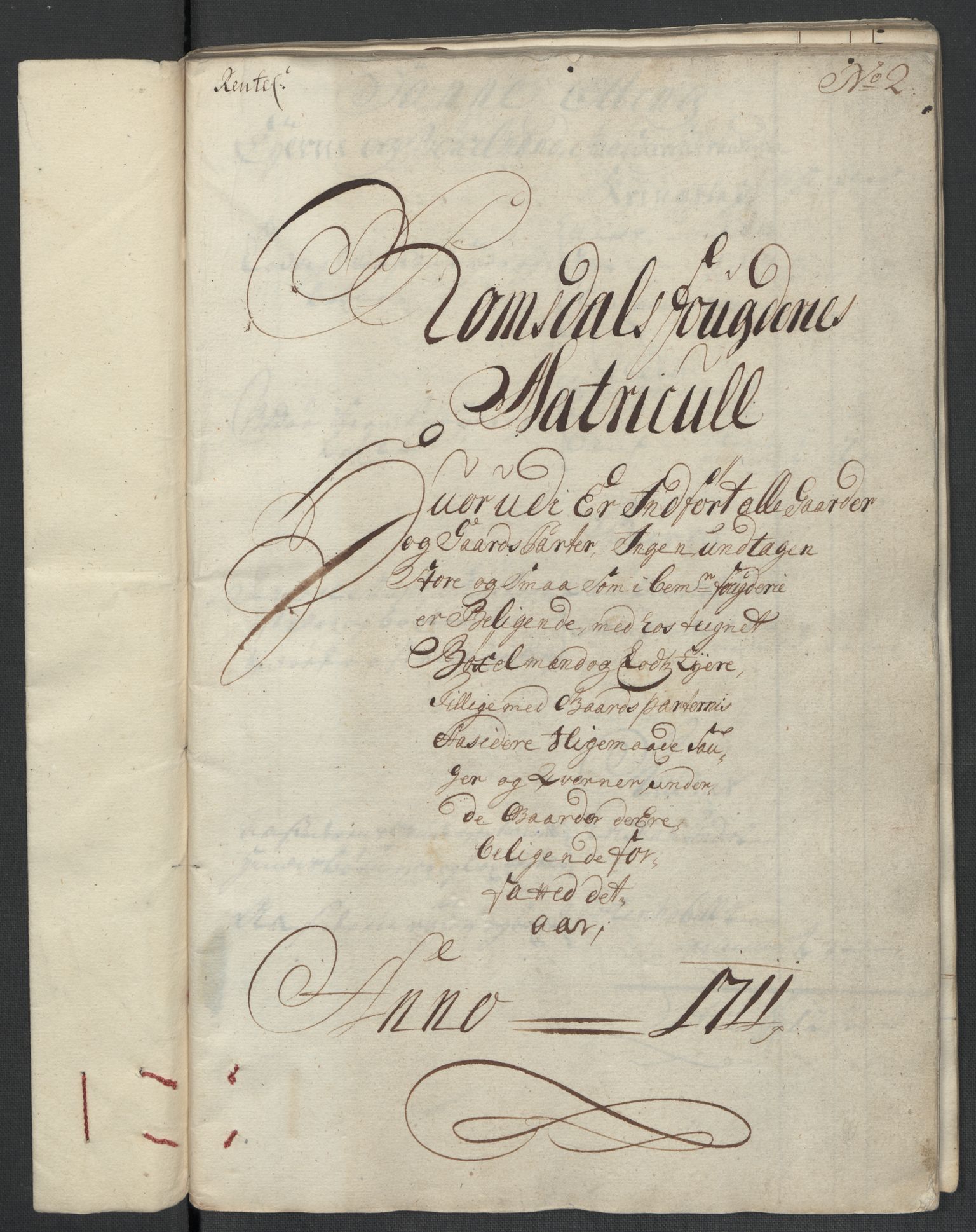 Rentekammeret inntil 1814, Reviderte regnskaper, Fogderegnskap, RA/EA-4092/R55/L3660: Fogderegnskap Romsdal, 1711, s. 23