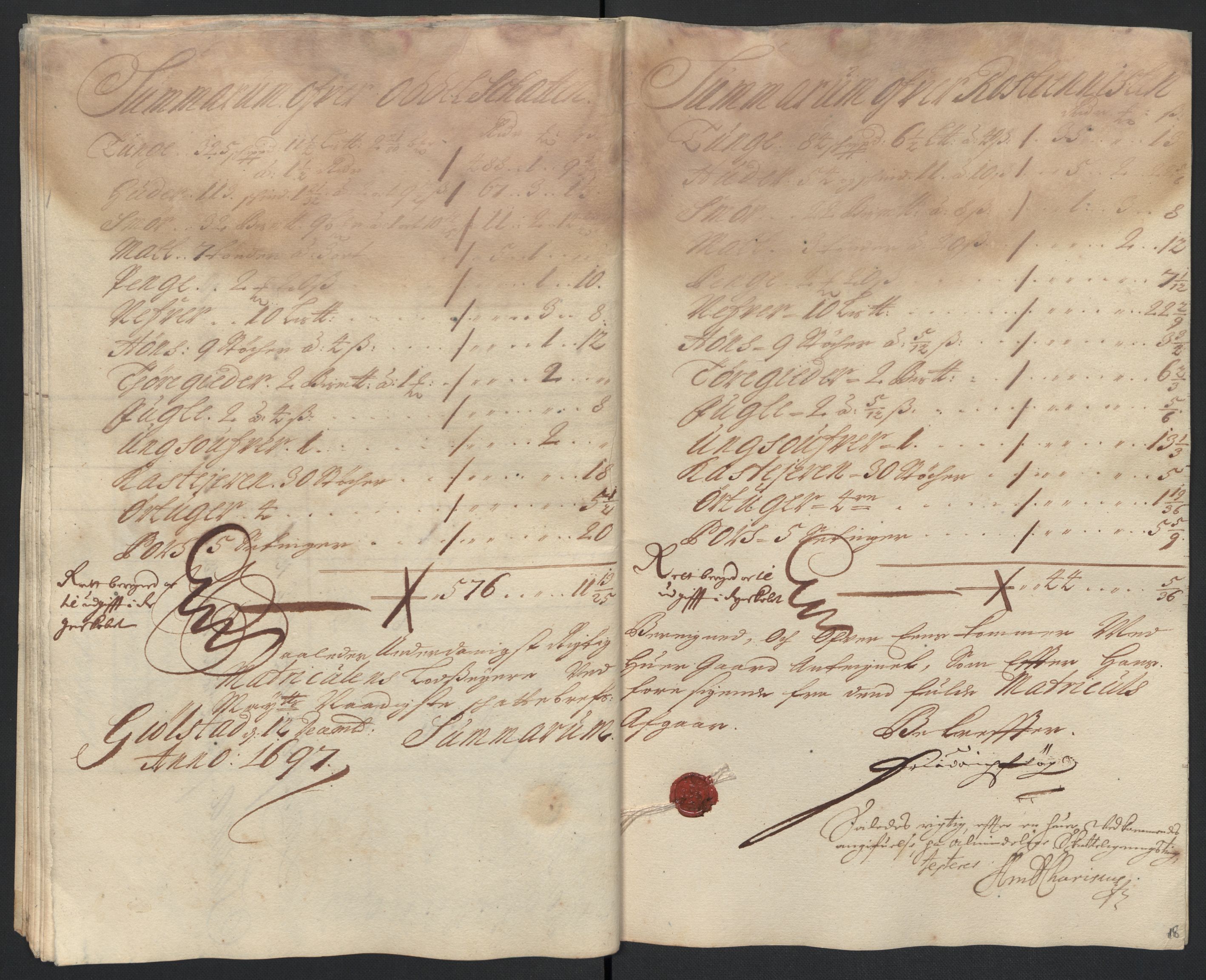 Rentekammeret inntil 1814, Reviderte regnskaper, Fogderegnskap, AV/RA-EA-4092/R07/L0287: Fogderegnskap Rakkestad, Heggen og Frøland, 1697, s. 332