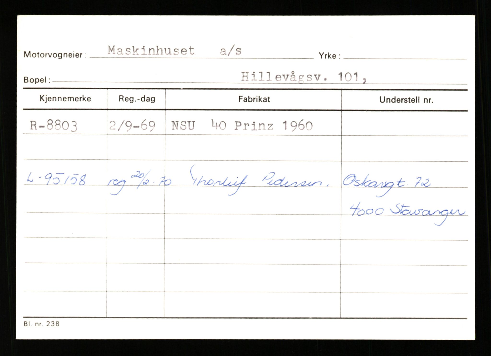 Stavanger trafikkstasjon, AV/SAST-A-101942/0/G/L0002: Registreringsnummer: 5791 - 10405, 1930-1971, s. 1921