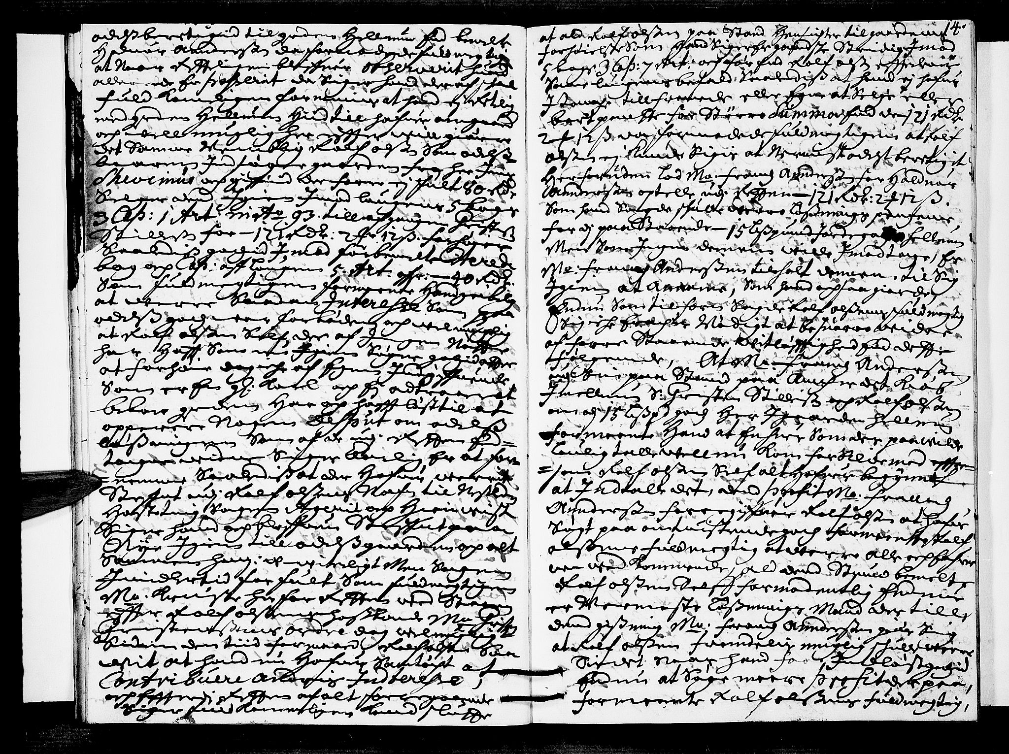 Lier, Røyken og Hurum sorenskriveri, AV/SAKO-A-89/F/Fa/L0038: Tingbok, 1700, s. 14