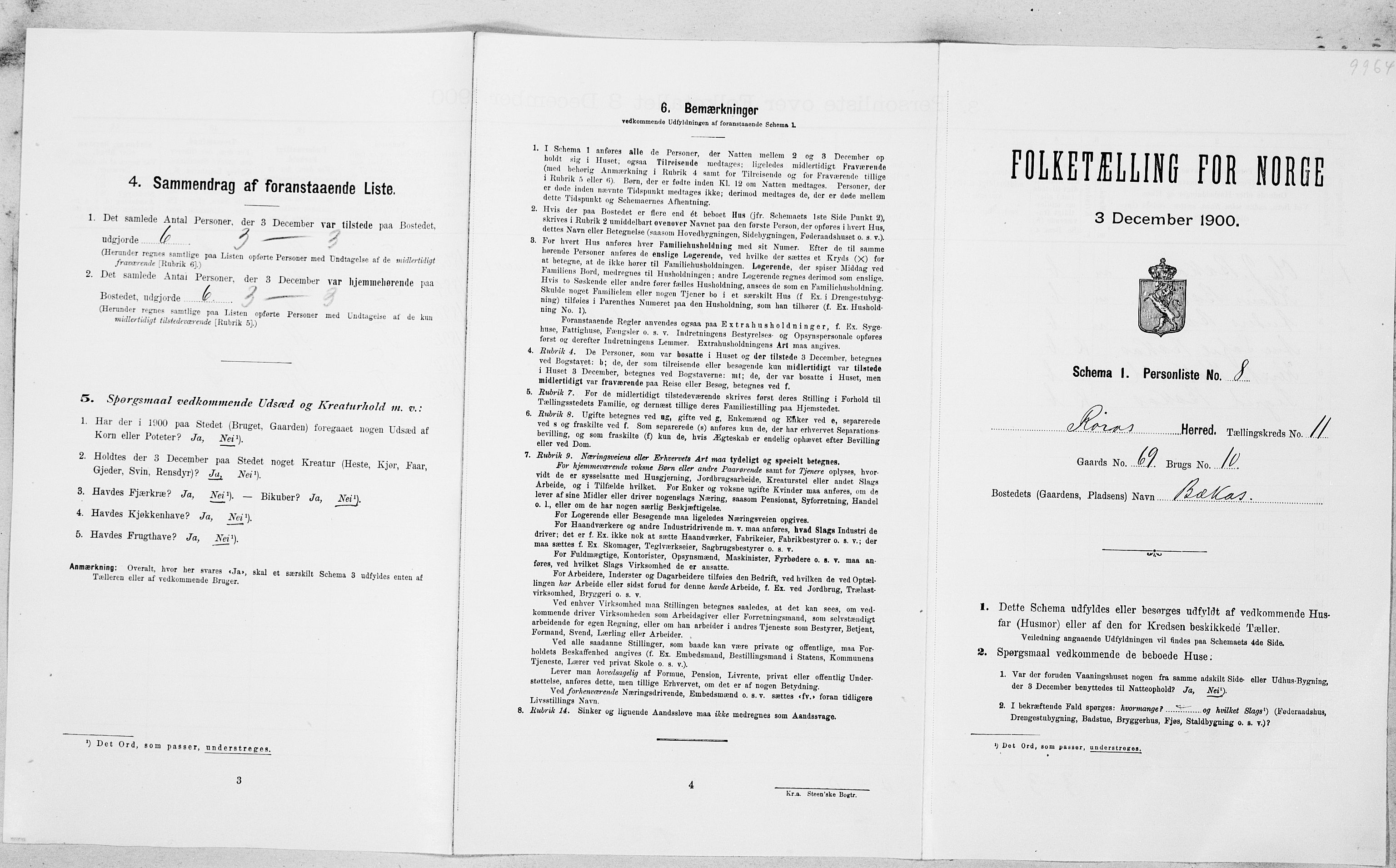 SAT, Folketelling 1900 for 1640 Røros herred, 1900, s. 1158