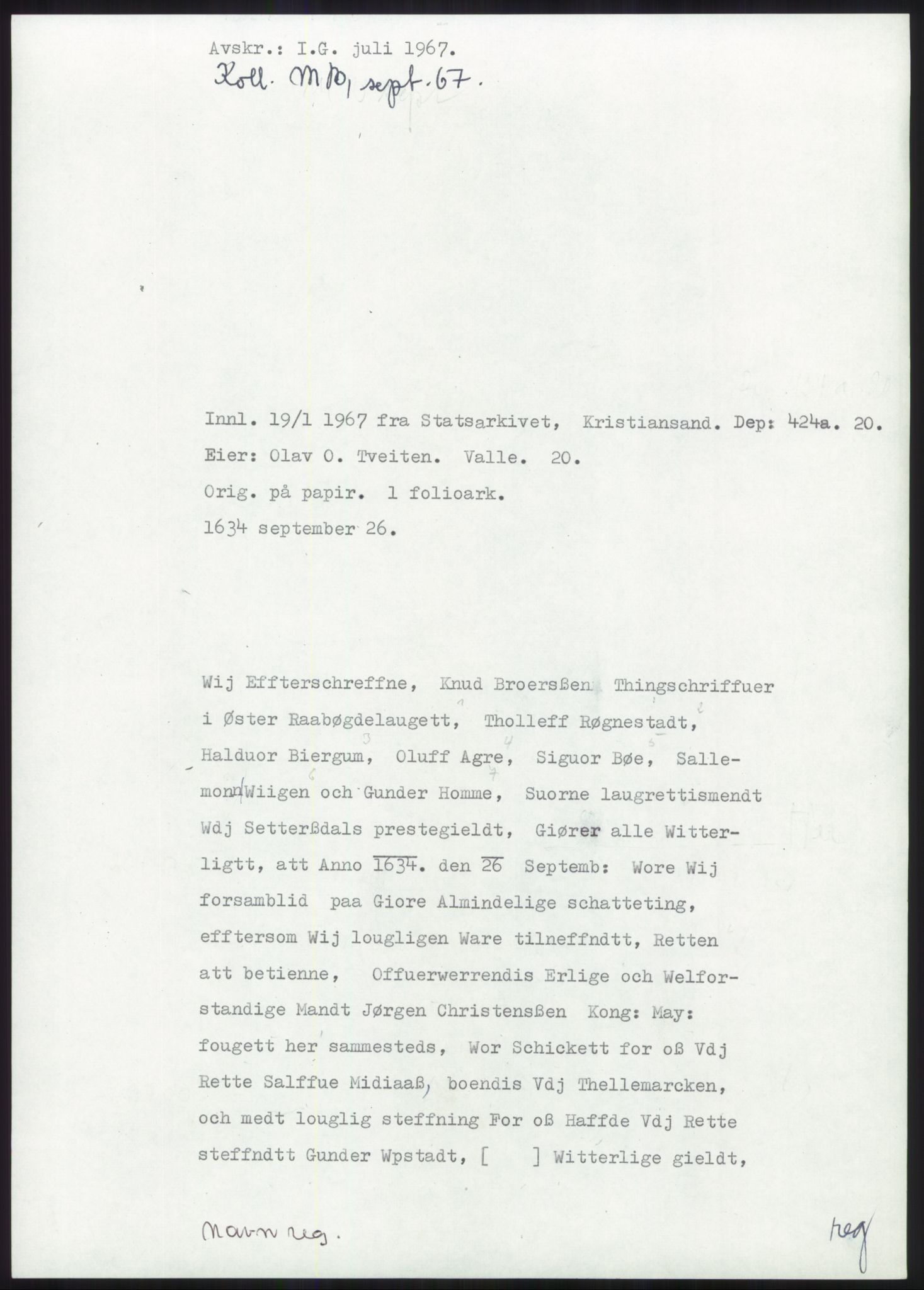 Samlinger til kildeutgivelse, Diplomavskriftsamlingen, RA/EA-4053/H/Ha, s. 39