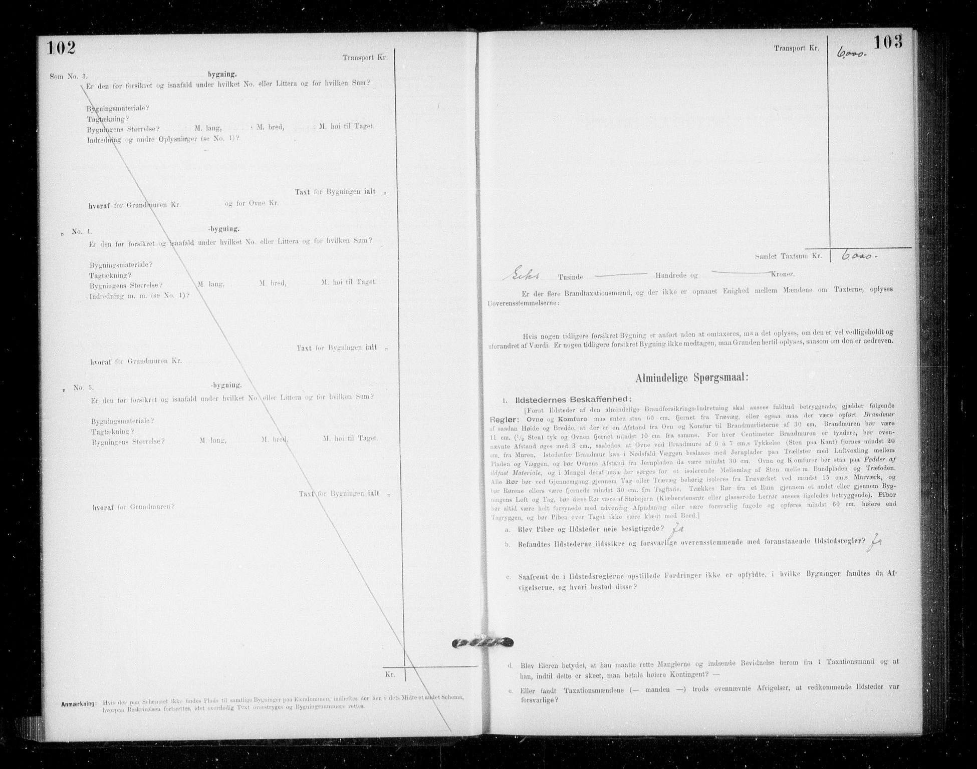 Lensmannen i Jondal, SAB/A-33101/0012/L0005: Branntakstprotokoll, skjematakst, 1894-1951, s. 102-103