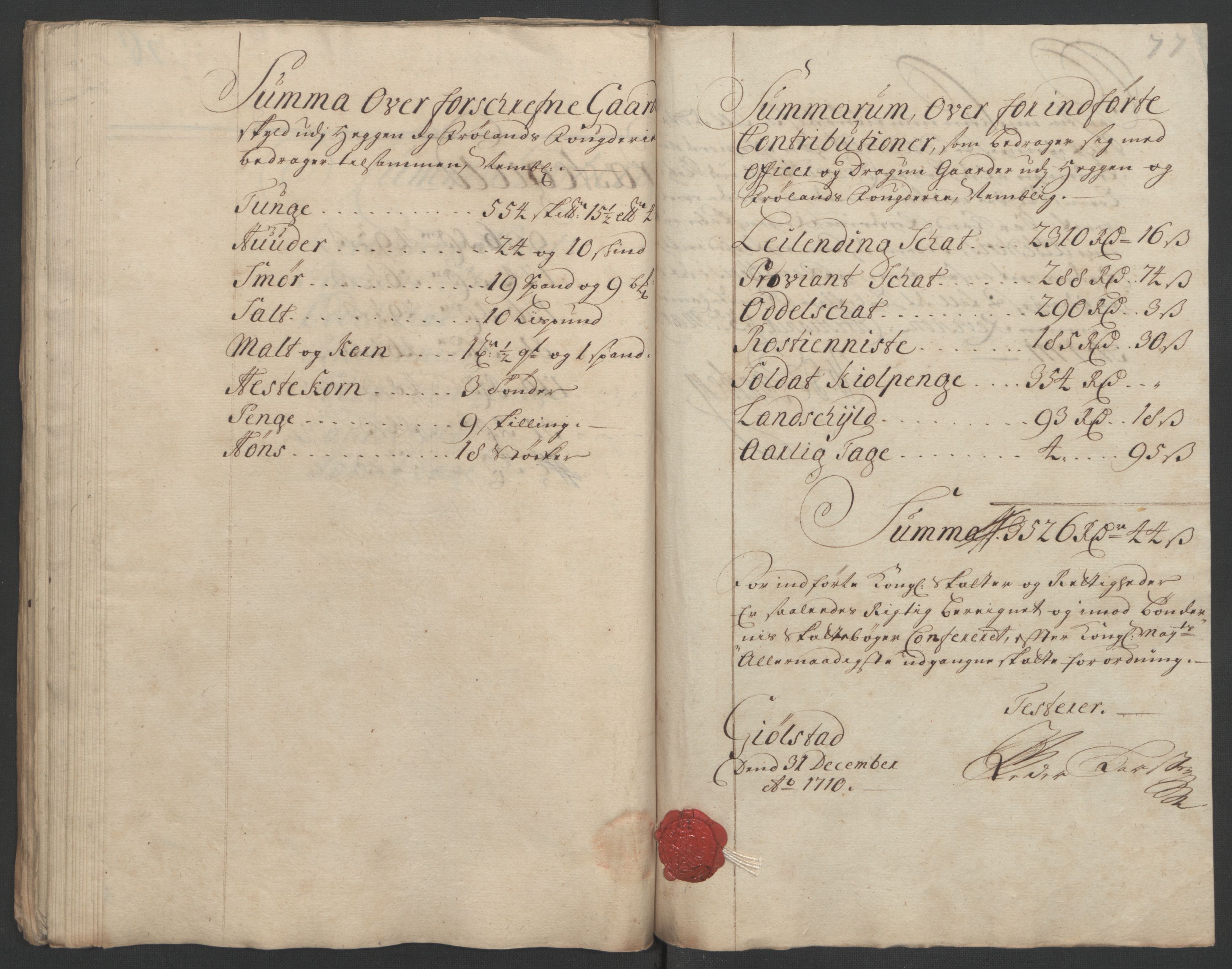 Rentekammeret inntil 1814, Reviderte regnskaper, Fogderegnskap, RA/EA-4092/R07/L0302: Fogderegnskap Rakkestad, Heggen og Frøland, 1710, s. 202