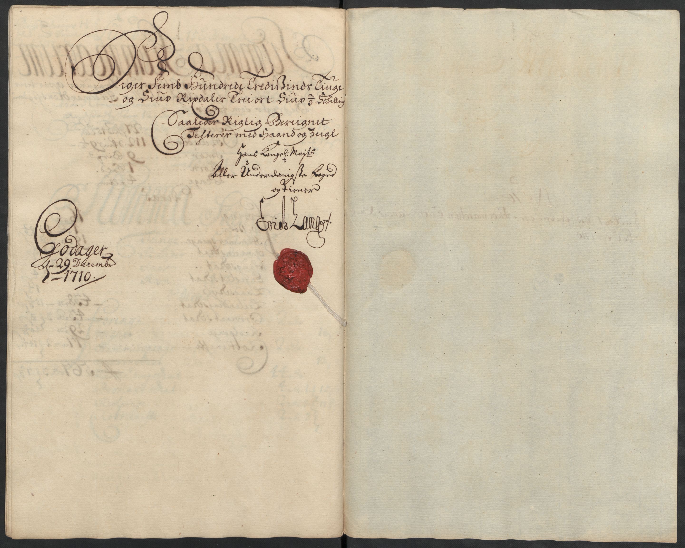 Rentekammeret inntil 1814, Reviderte regnskaper, Fogderegnskap, AV/RA-EA-4092/R16/L1046: Fogderegnskap Hedmark, 1710, s. 239