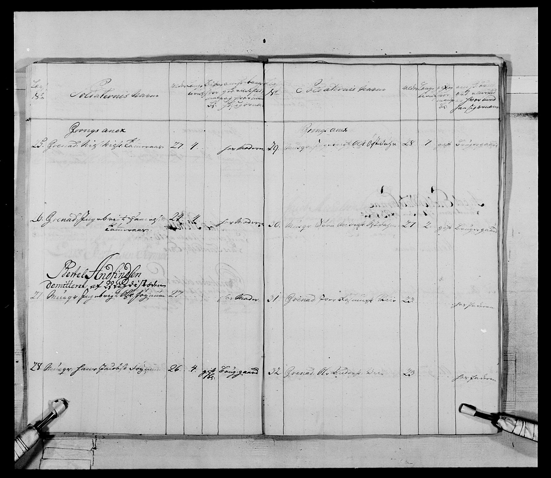 Generalitets- og kommissariatskollegiet, Det kongelige norske kommissariatskollegium, AV/RA-EA-5420/E/Eh/L0070: 1. Trondheimske nasjonale infanteriregiment, 1764-1769, s. 89