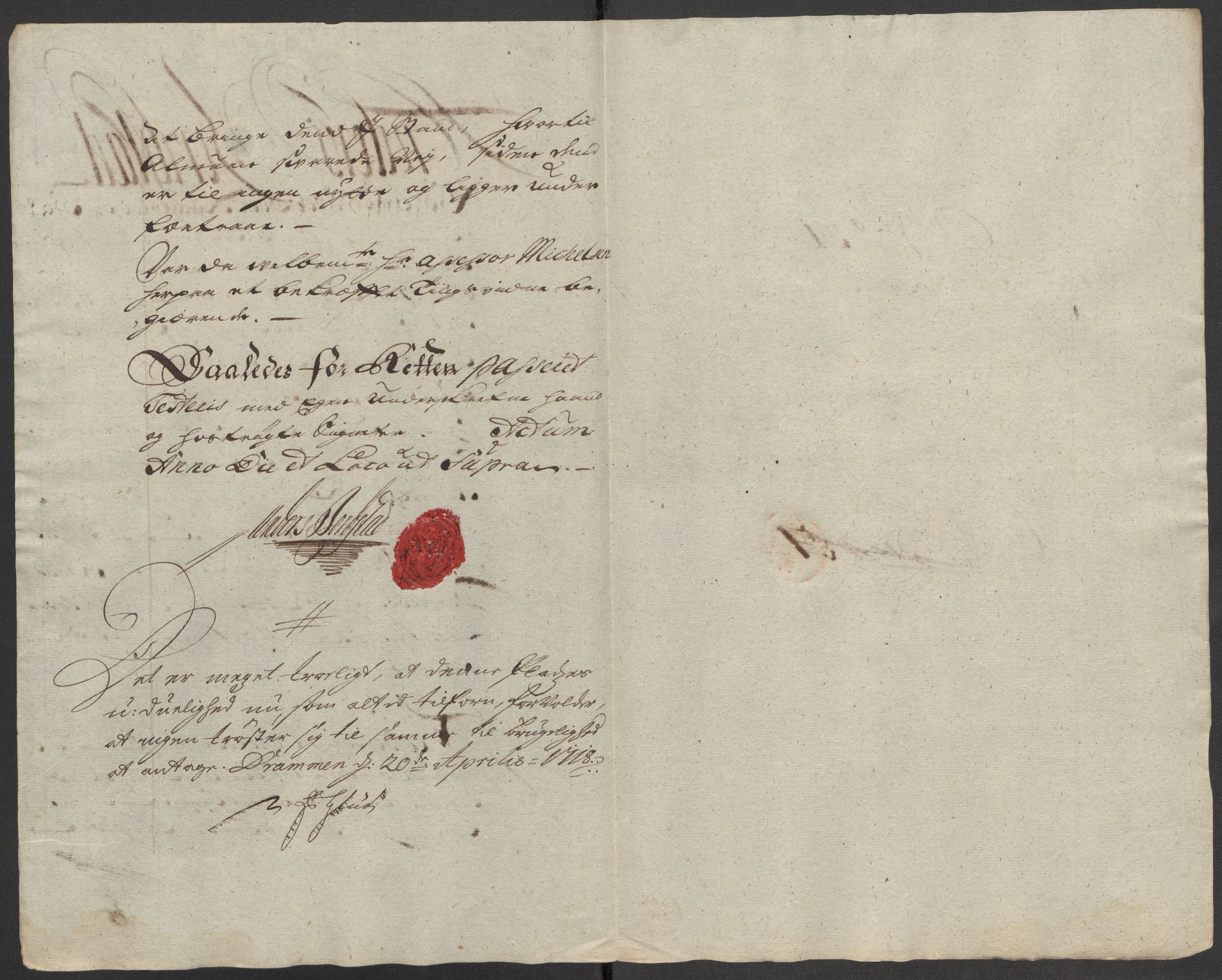 Rentekammeret inntil 1814, Reviderte regnskaper, Fogderegnskap, AV/RA-EA-4092/R23/L1475: Fogderegnskap Ringerike og Hallingdal, 1717, s. 327