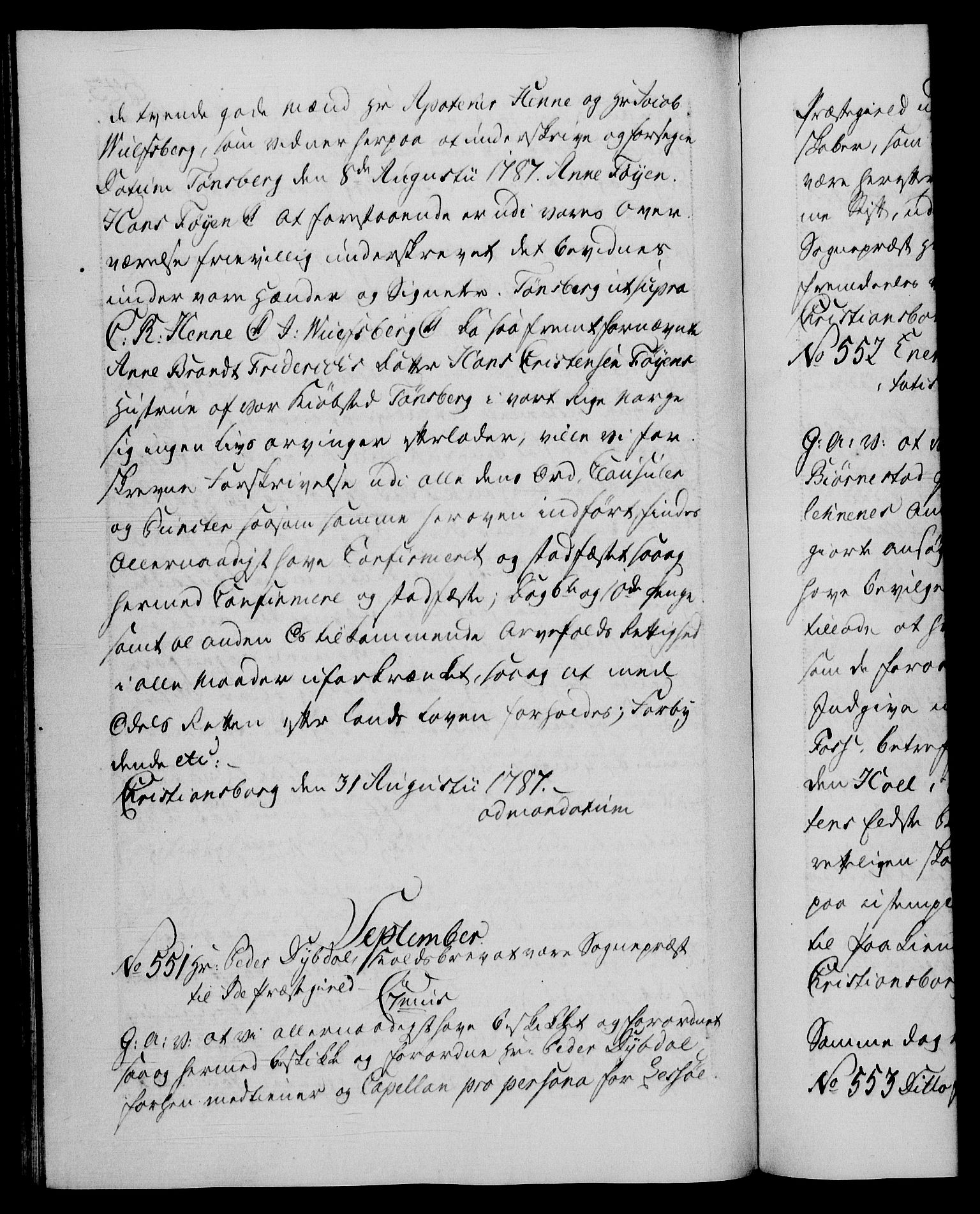 Danske Kanselli 1572-1799, RA/EA-3023/F/Fc/Fca/Fcaa/L0051: Norske registre, 1786-1787, s. 643b