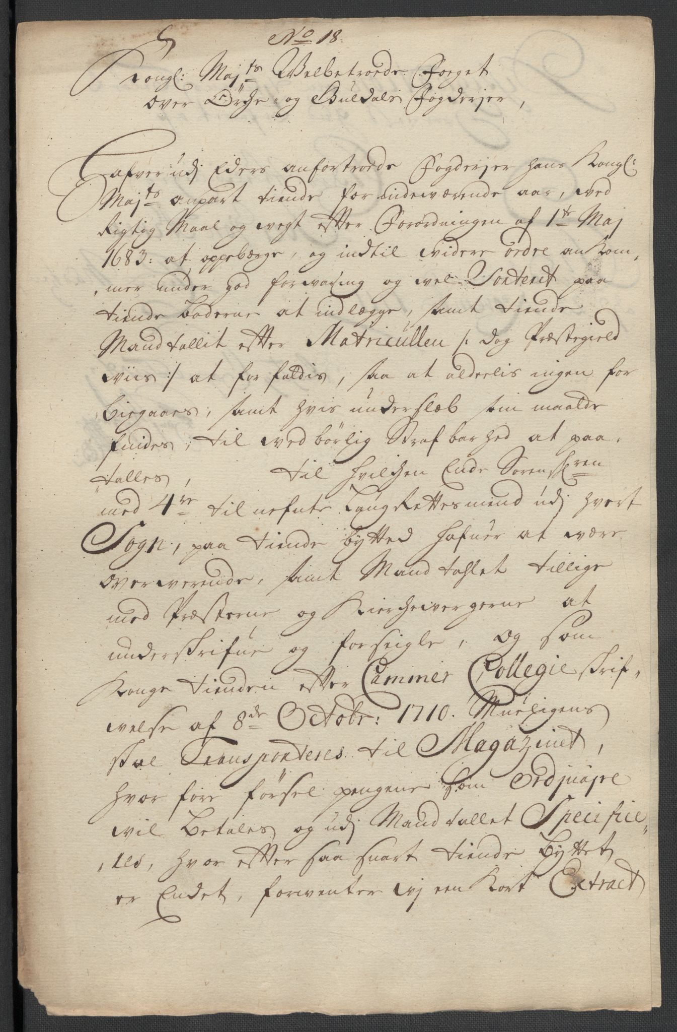 Rentekammeret inntil 1814, Reviderte regnskaper, Fogderegnskap, AV/RA-EA-4092/R60/L3962: Fogderegnskap Orkdal og Gauldal, 1711, s. 233