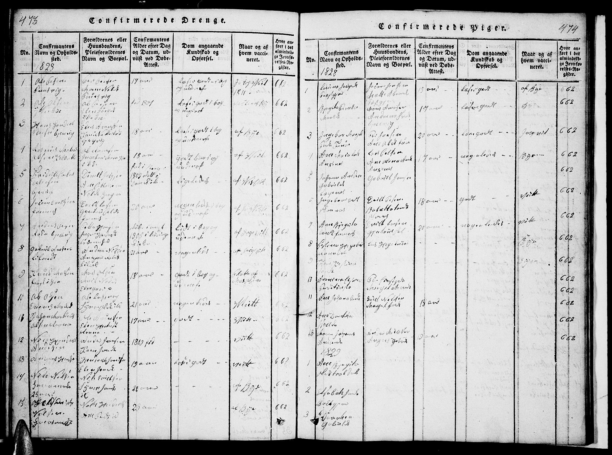 Ministerialprotokoller, klokkerbøker og fødselsregistre - Nordland, AV/SAT-A-1459/863/L0911: Klokkerbok nr. 863C01, 1821-1858, s. 473-474