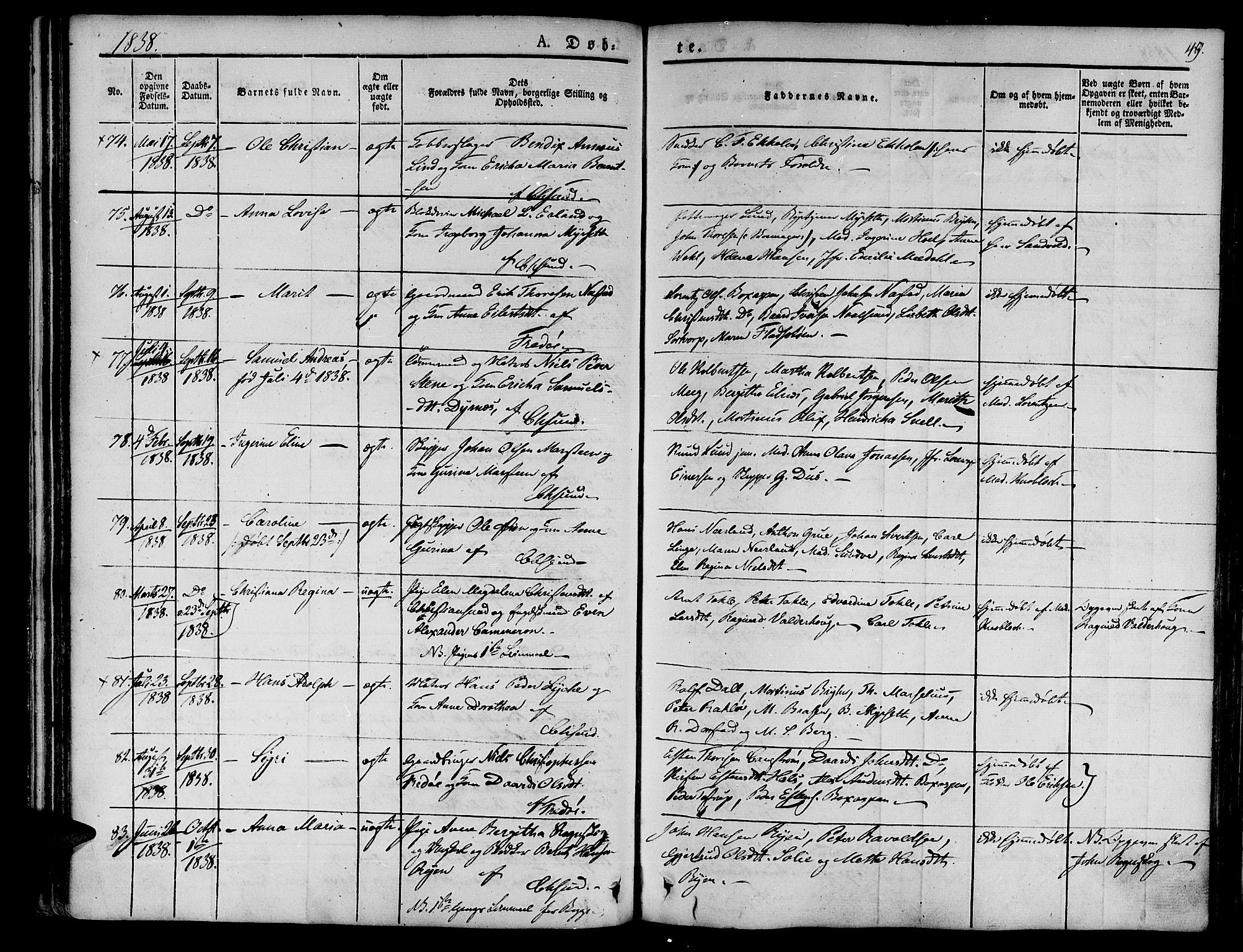 Ministerialprotokoller, klokkerbøker og fødselsregistre - Møre og Romsdal, AV/SAT-A-1454/572/L0843: Ministerialbok nr. 572A06, 1832-1842, s. 49