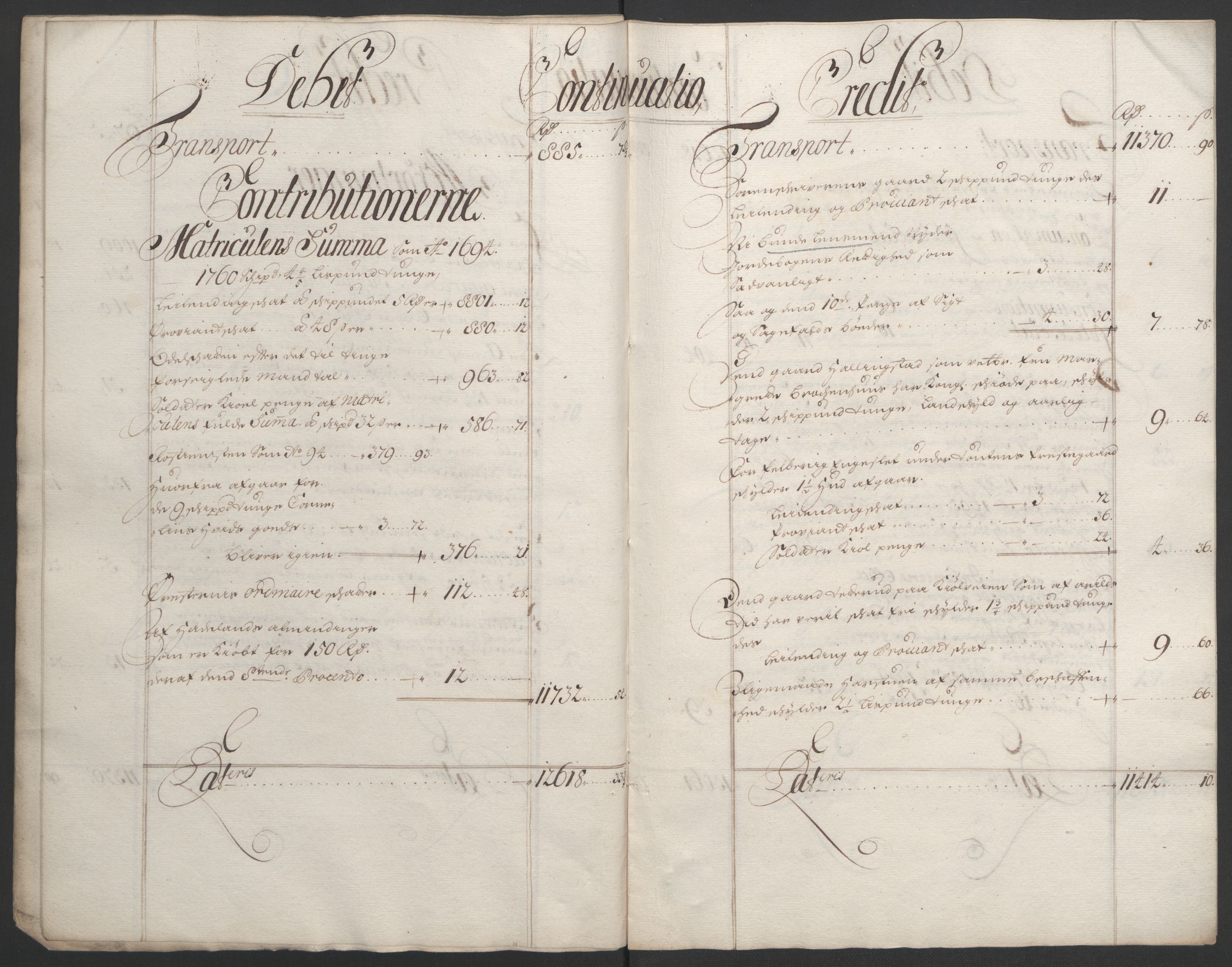 Rentekammeret inntil 1814, Reviderte regnskaper, Fogderegnskap, AV/RA-EA-4092/R18/L1293: Fogderegnskap Hadeland, Toten og Valdres, 1695, s. 12