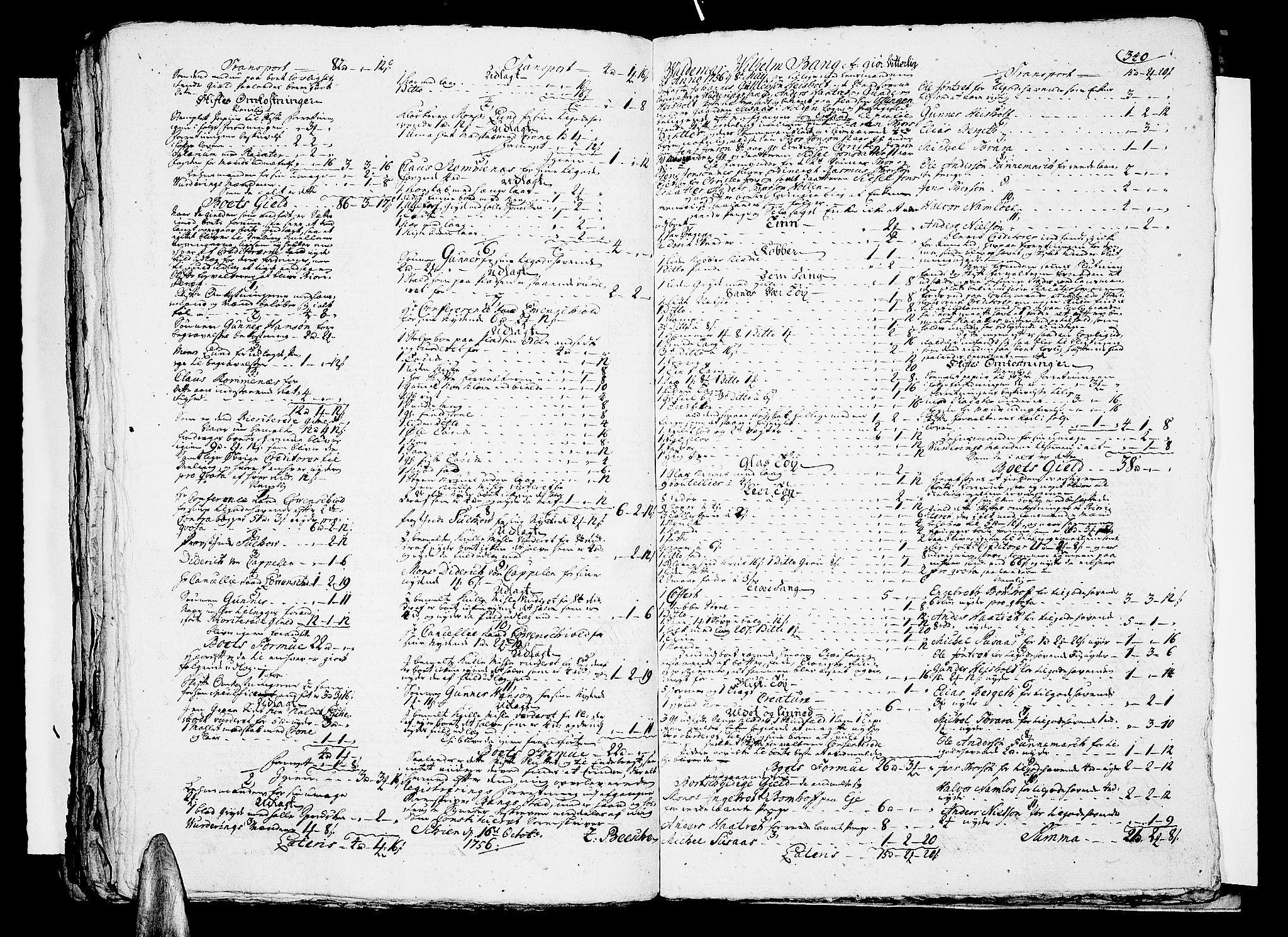 Nedre Telemark sorenskriveri, AV/SAKO-A-135/H/Hb/Hba/L0013: Skifteprotokoll, 1753-1757, s. 339b-340a