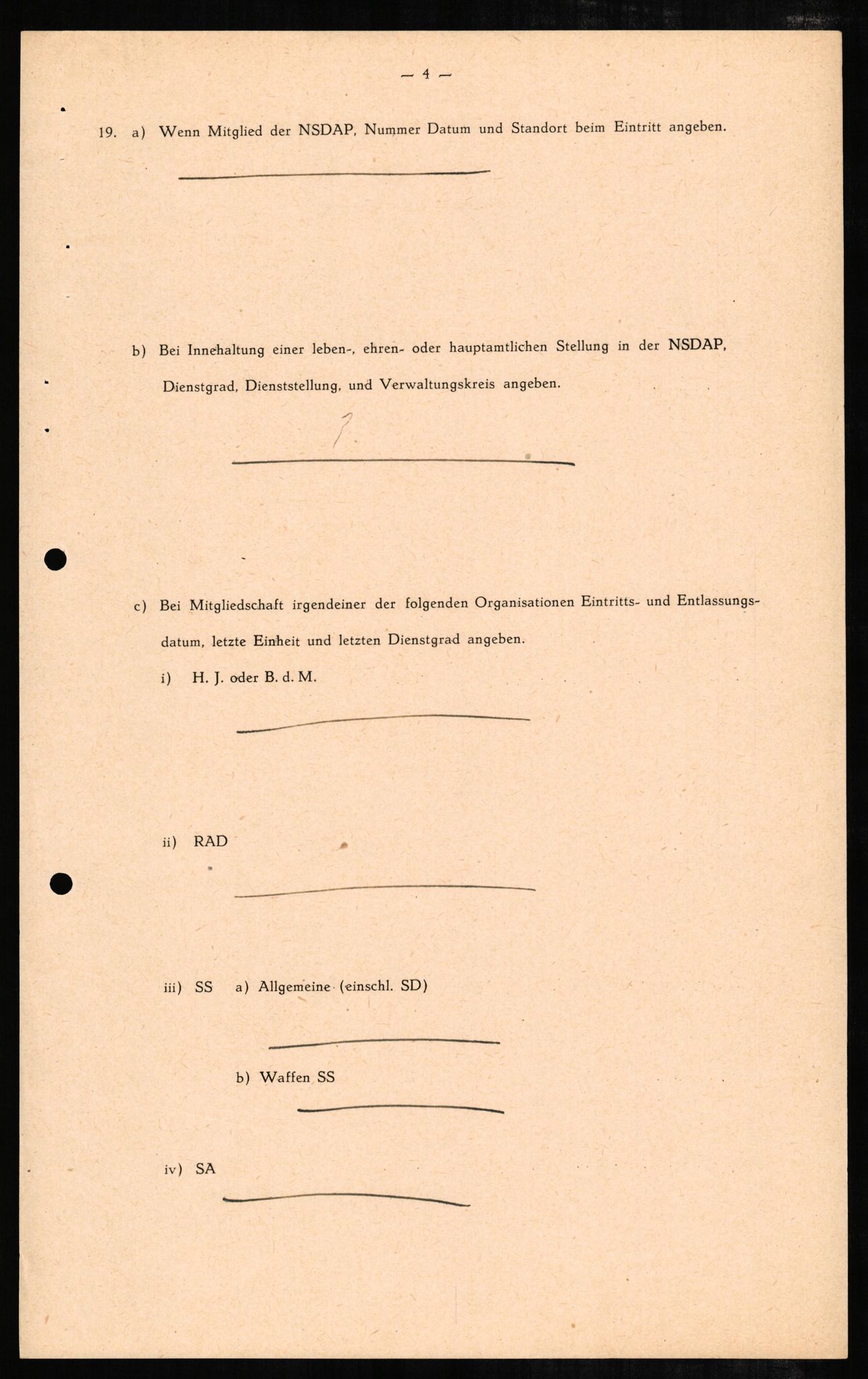 Forsvaret, Forsvarets overkommando II, AV/RA-RAFA-3915/D/Db/L0005: CI Questionaires. Tyske okkupasjonsstyrker i Norge. Tyskere., 1945-1946, s. 18