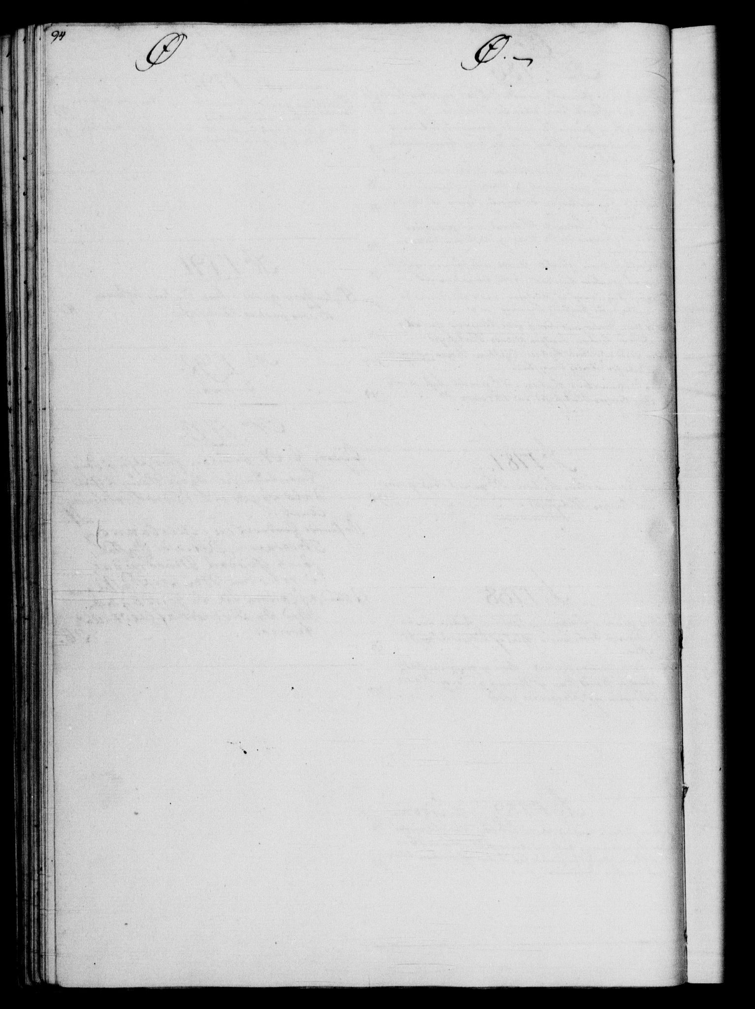 Rentekammeret, Kammerkanselliet, RA/EA-3111/G/Gf/Gfb/L0013: Register til norske relasjons- og resolusjonsprotokoller (merket RK 52.108), 1786-1793, s. 94