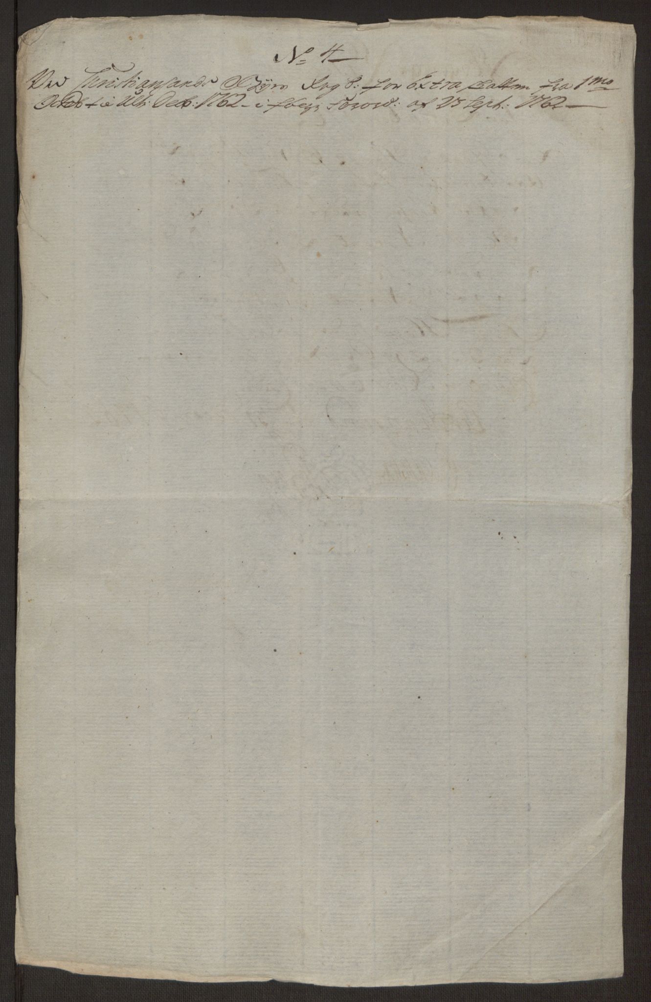 Rentekammeret inntil 1814, Reviderte regnskaper, Byregnskaper, RA/EA-4066/R/Rm/L0265/0001: [M6] Kontribusjonsregnskap / Ekstraskatt, 1762-1764, s. 68