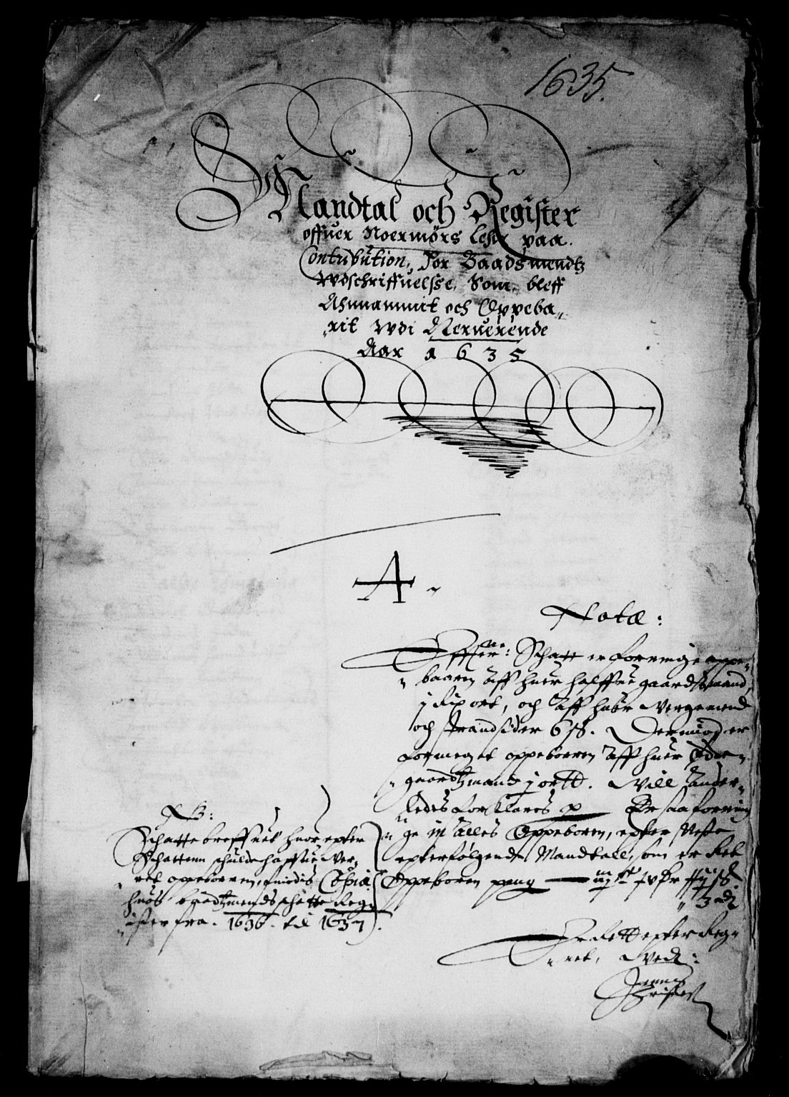 Rentekammeret inntil 1814, Reviderte regnskaper, Lensregnskaper, AV/RA-EA-5023/R/Rb/Rbw/L0058: Trondheim len, 1635-1637