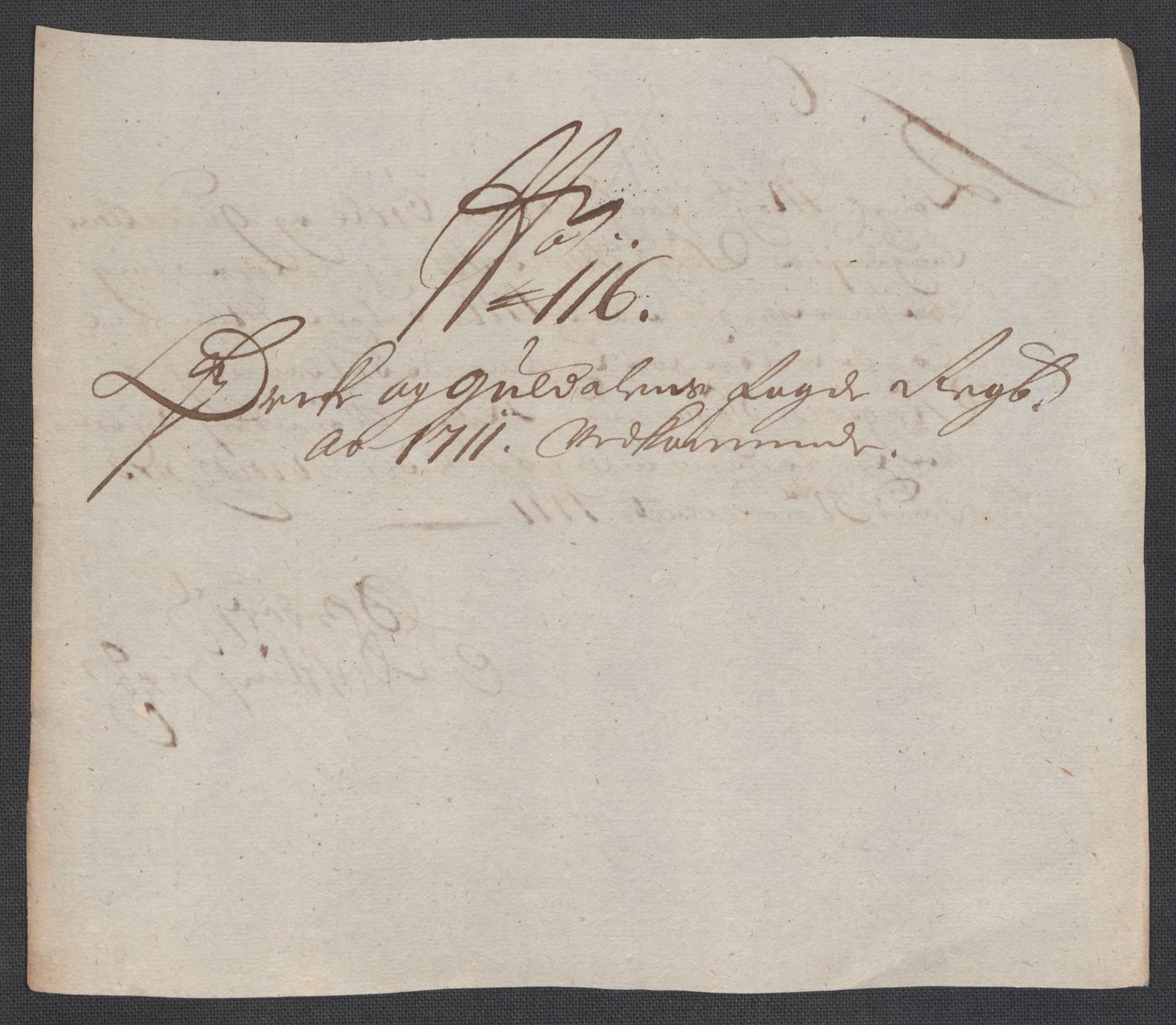 Rentekammeret inntil 1814, Reviderte regnskaper, Fogderegnskap, AV/RA-EA-4092/R60/L3962: Fogderegnskap Orkdal og Gauldal, 1711, s. 324