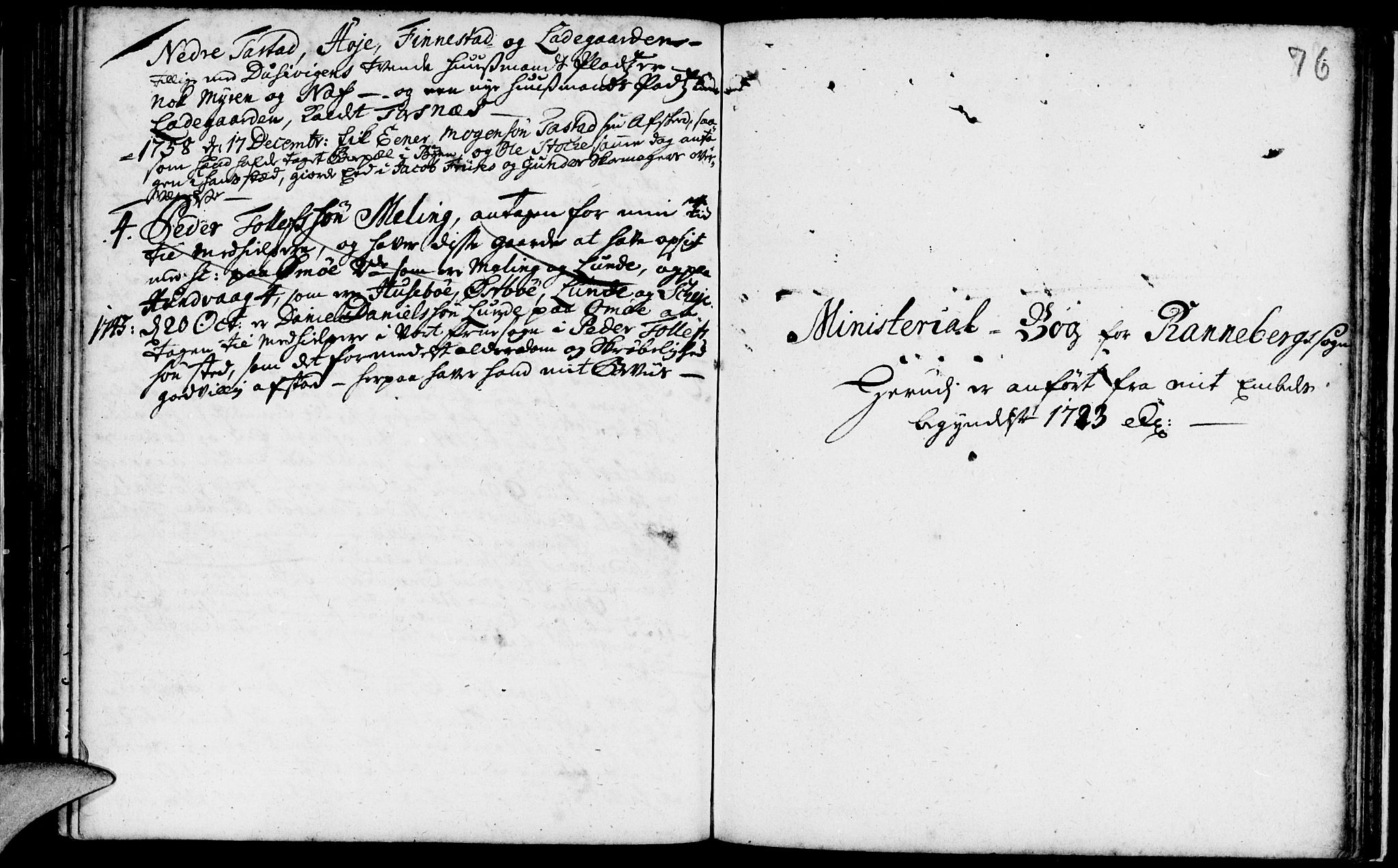 Domkirken sokneprestkontor, SAST/A-101812/001/30/30BA/L0003: Ministerialbok nr. A 3 /2, 1738-1760, s. 76