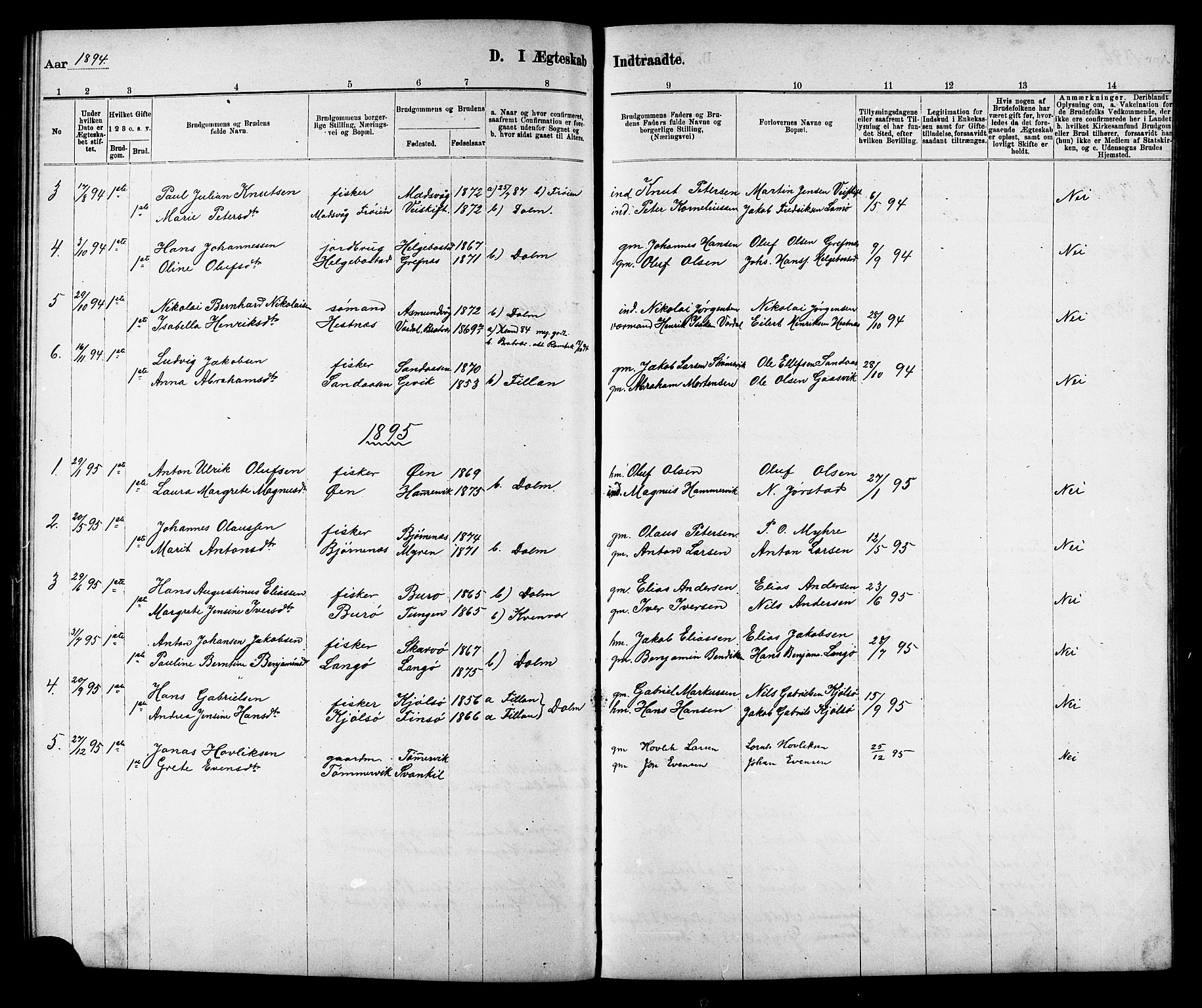 Ministerialprotokoller, klokkerbøker og fødselsregistre - Sør-Trøndelag, AV/SAT-A-1456/634/L0542: Klokkerbok nr. 634C04, 1892-1916