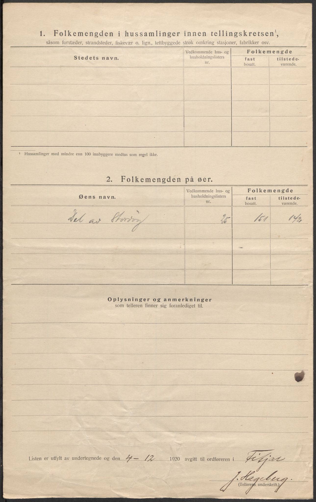 SAB, Folketelling 1920 for 1222 Fitjar herred, 1920, s. 49