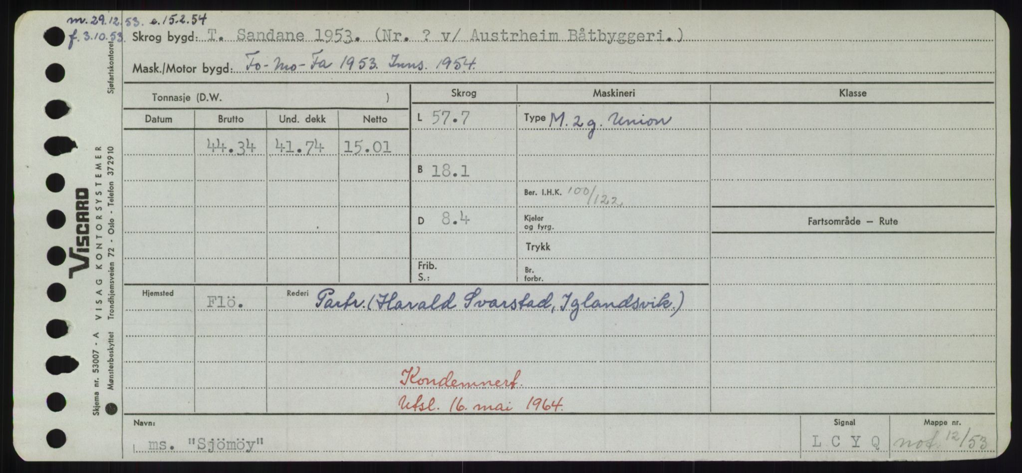 Sjøfartsdirektoratet med forløpere, Skipsmålingen, AV/RA-S-1627/H/Hd/L0033: Fartøy, Sevi-Sjø, s. 411