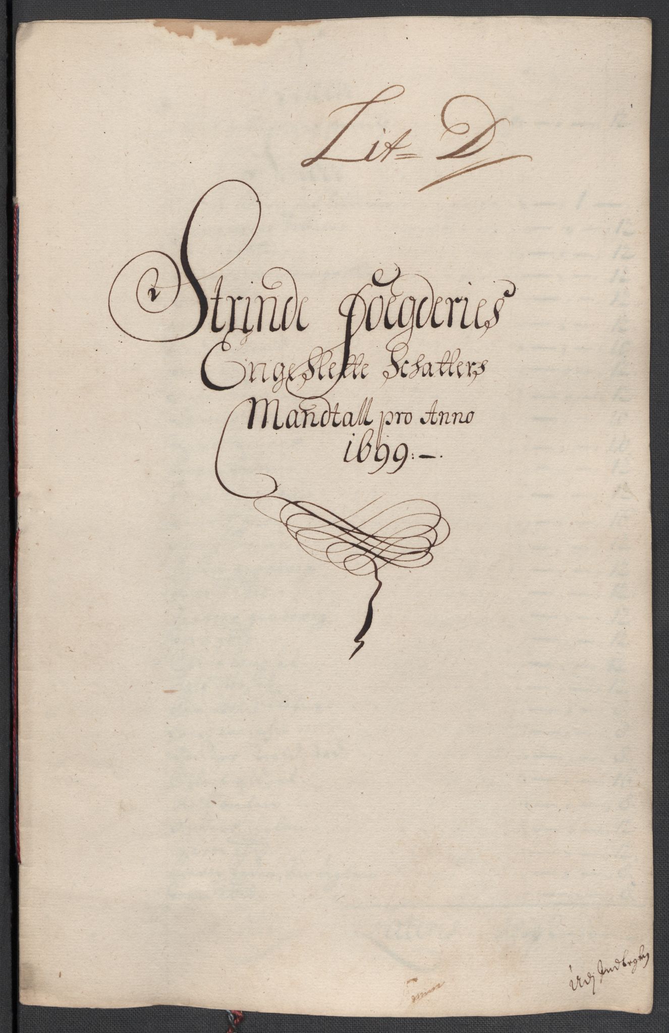 Rentekammeret inntil 1814, Reviderte regnskaper, Fogderegnskap, RA/EA-4092/R61/L4107: Fogderegnskap Strinda og Selbu, 1698-1700, s. 241