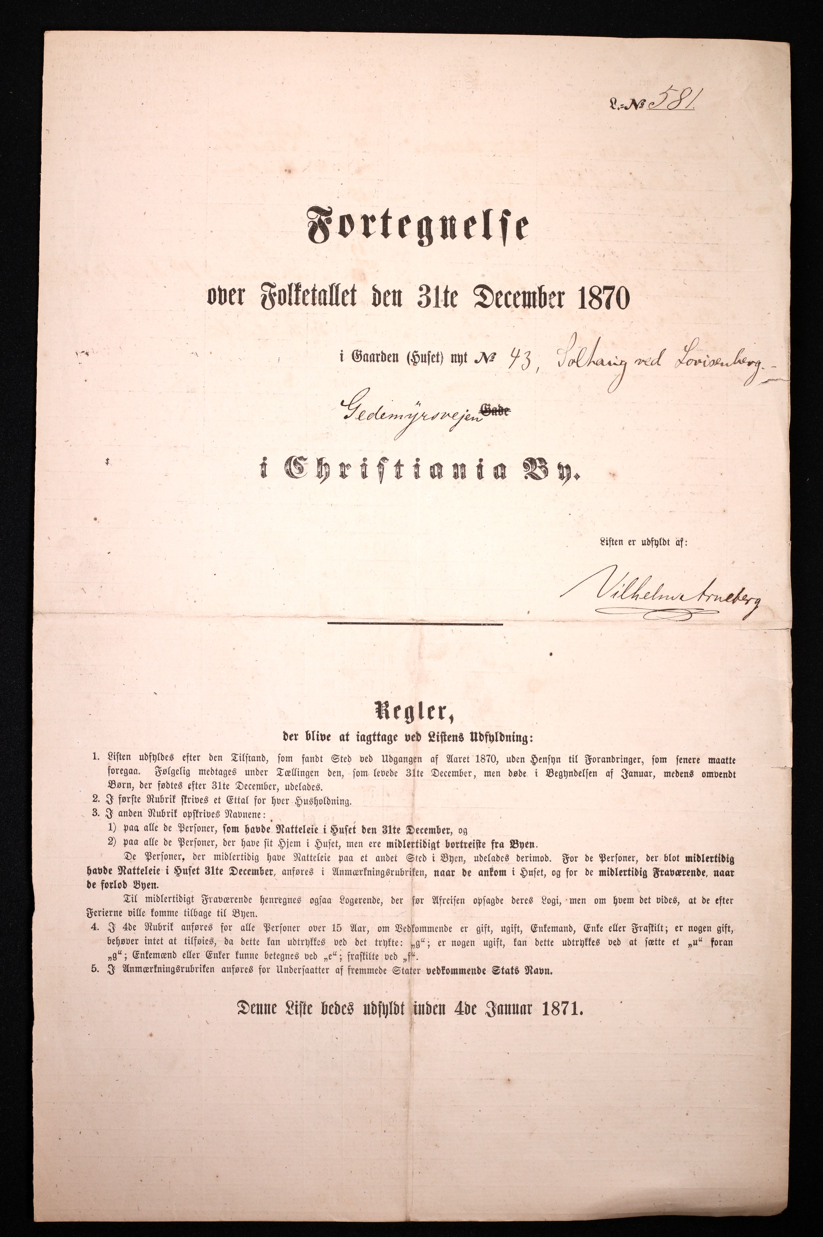 RA, Folketelling 1870 for 0301 Kristiania kjøpstad, 1870, s. 1103