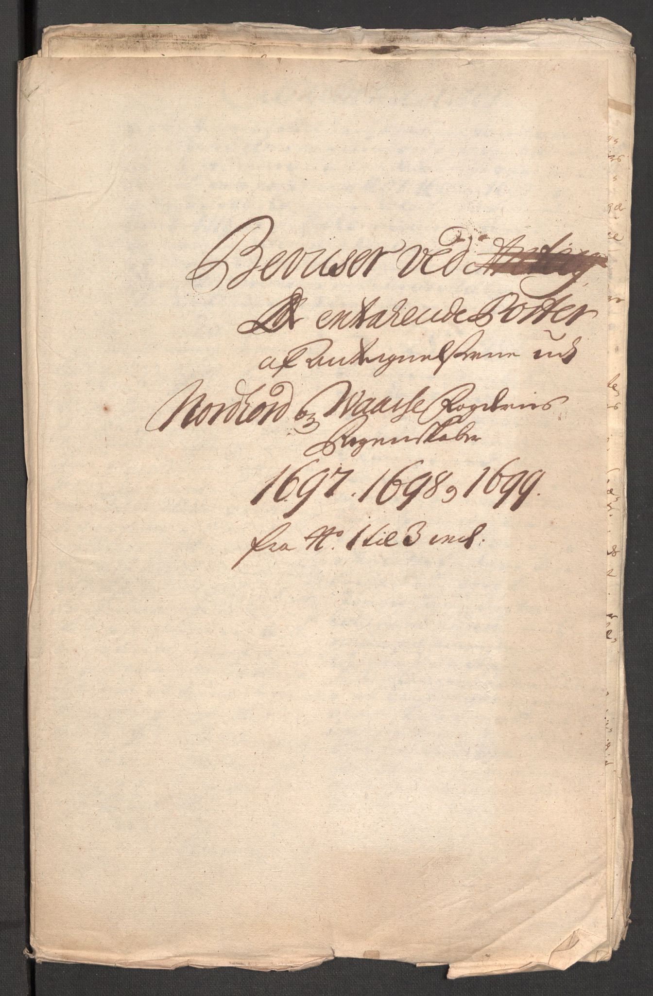 Rentekammeret inntil 1814, Reviderte regnskaper, Fogderegnskap, RA/EA-4092/R51/L3184: Fogderegnskap Nordhordland og Voss, 1698-1699, s. 553