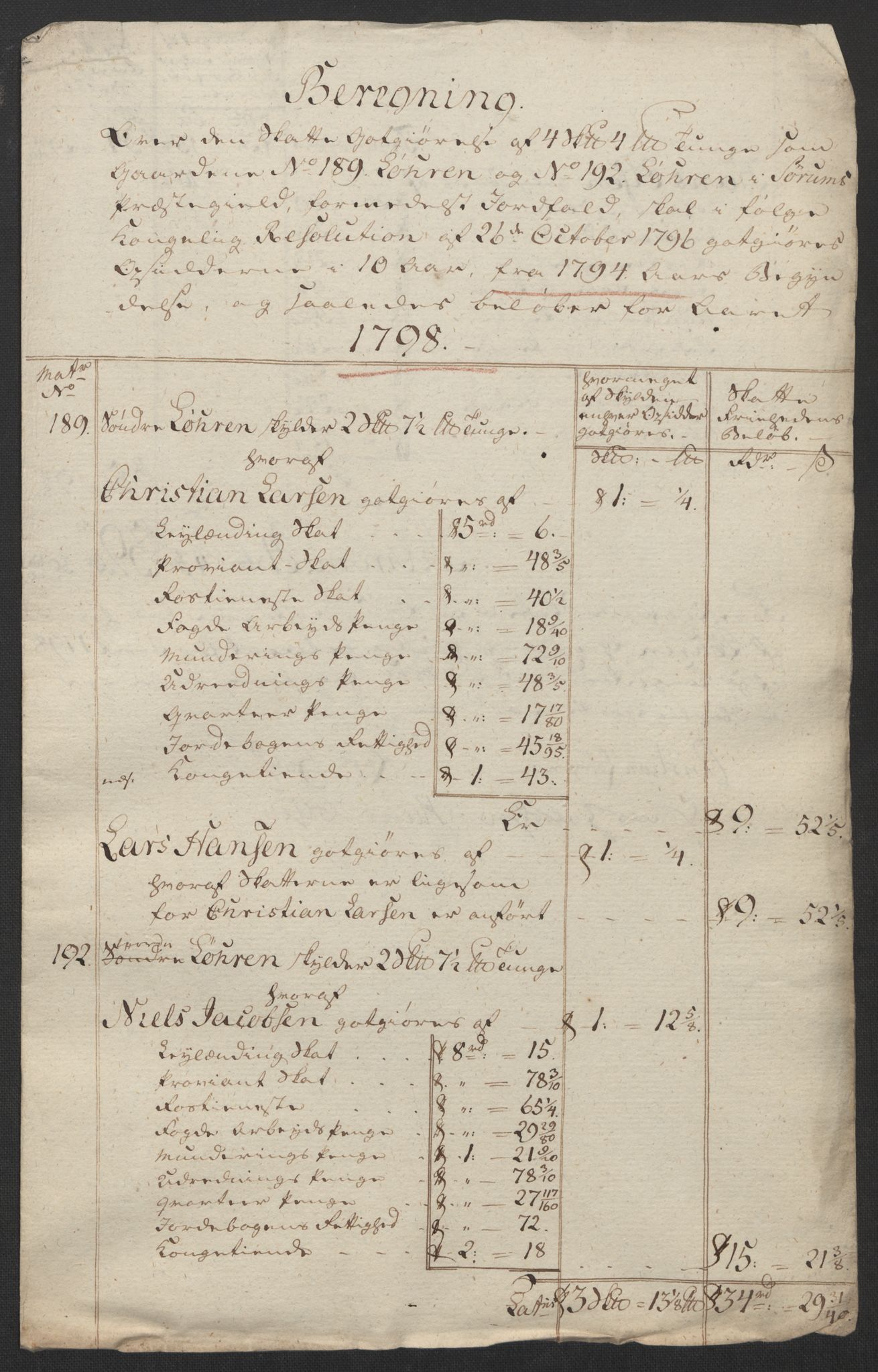 Rentekammeret inntil 1814, Reviderte regnskaper, Fogderegnskap, AV/RA-EA-4092/R11/L0674: Fogderegnskap Nedre Romerike, 1798, s. 302