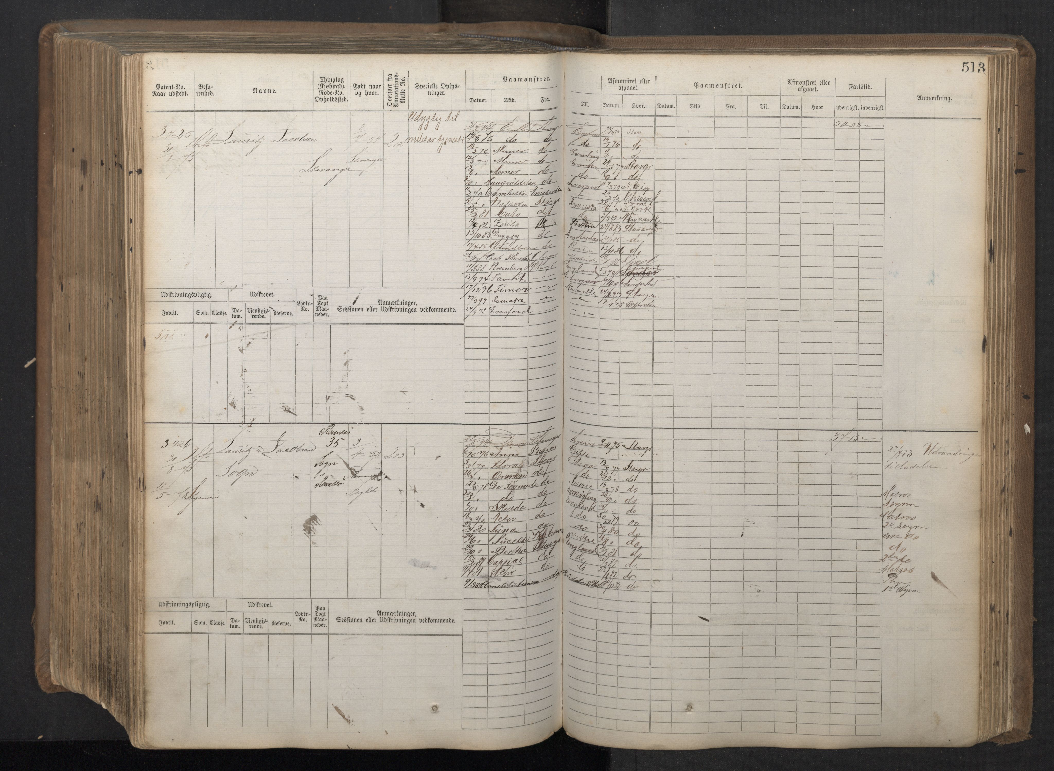 Stavanger sjømannskontor, AV/SAST-A-102006/F/Fb/Fbb/L0018: Sjøfartshovedrulle patnentnr. 2402-3602 (dublett), 1869, s. 517