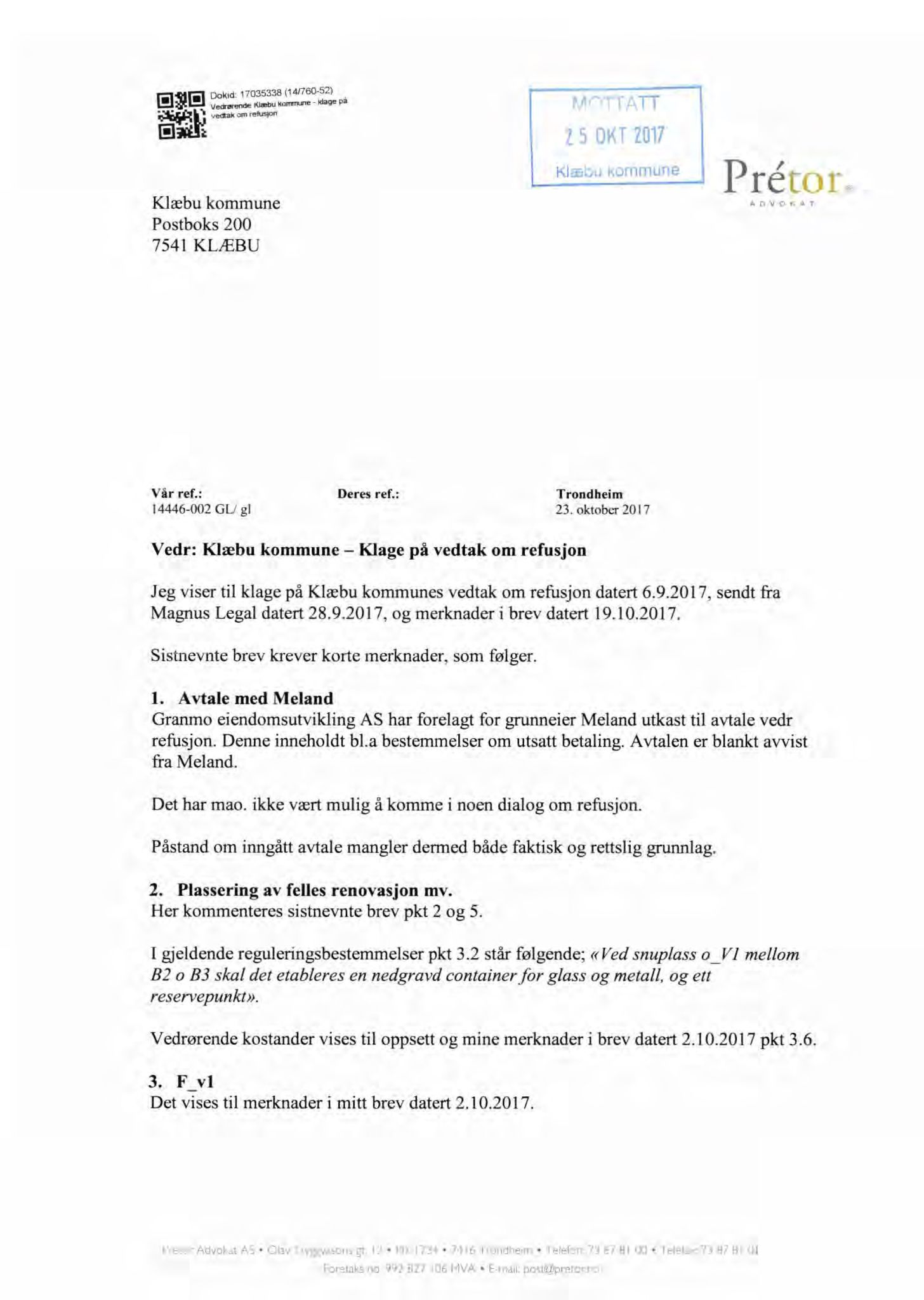 Klæbu Kommune, TRKO/KK/02-FS/L010: Formannsskapet - Møtedokumenter, 2017, s. 3295