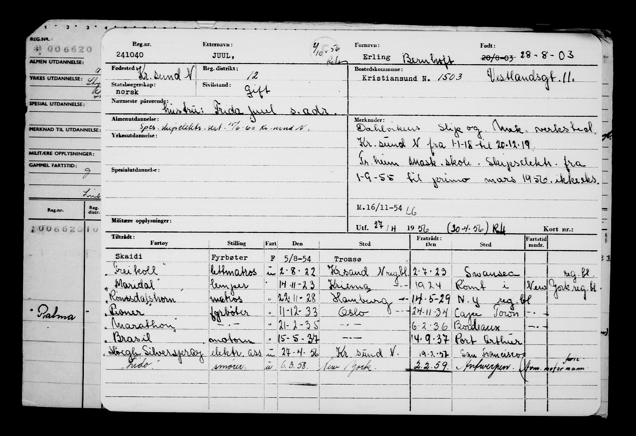 Direktoratet for sjømenn, AV/RA-S-3545/G/Gb/L0050: Hovedkort, 1903, s. 299