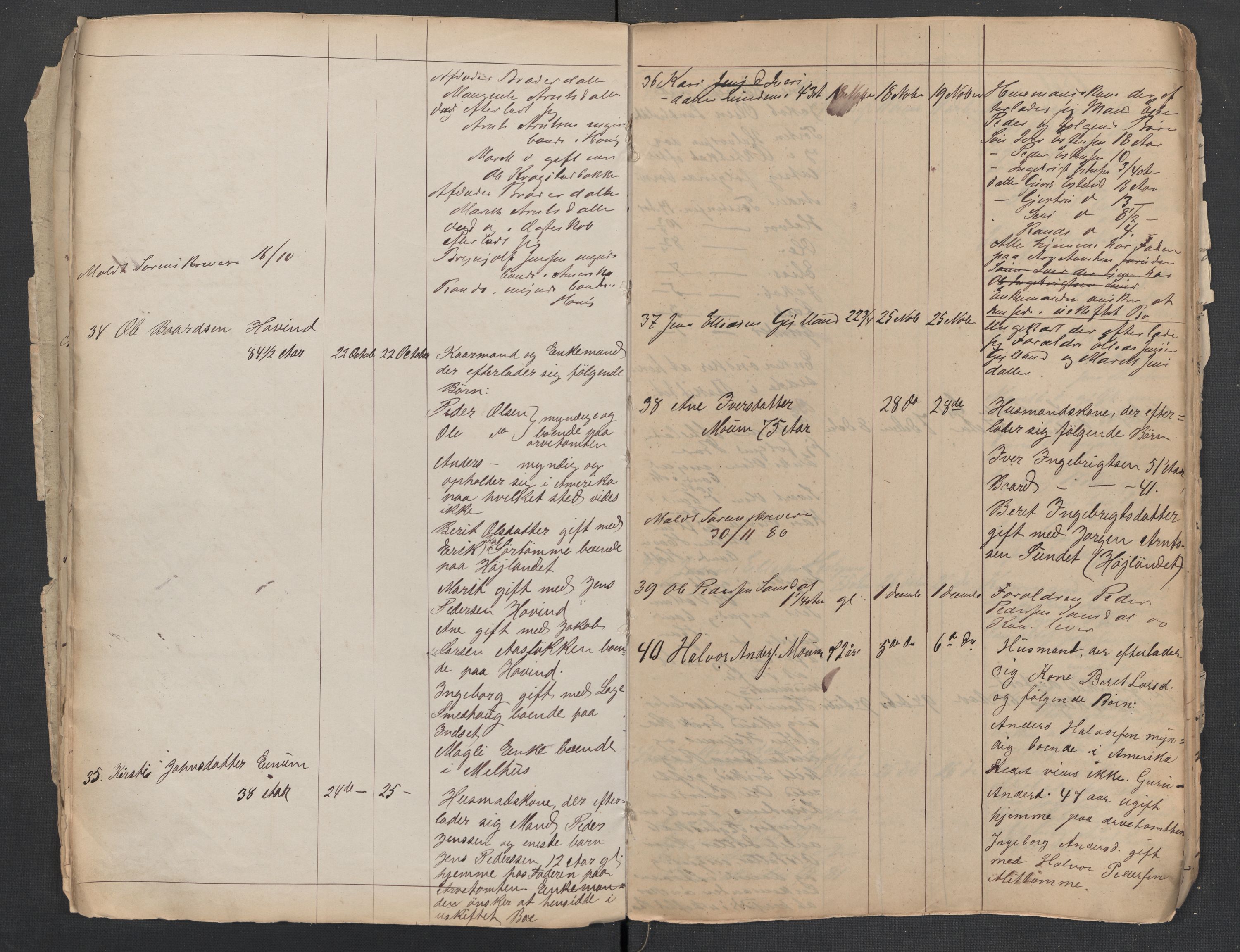Horg lensmannskontor, AV/SAT-A-1057, 1855-1881