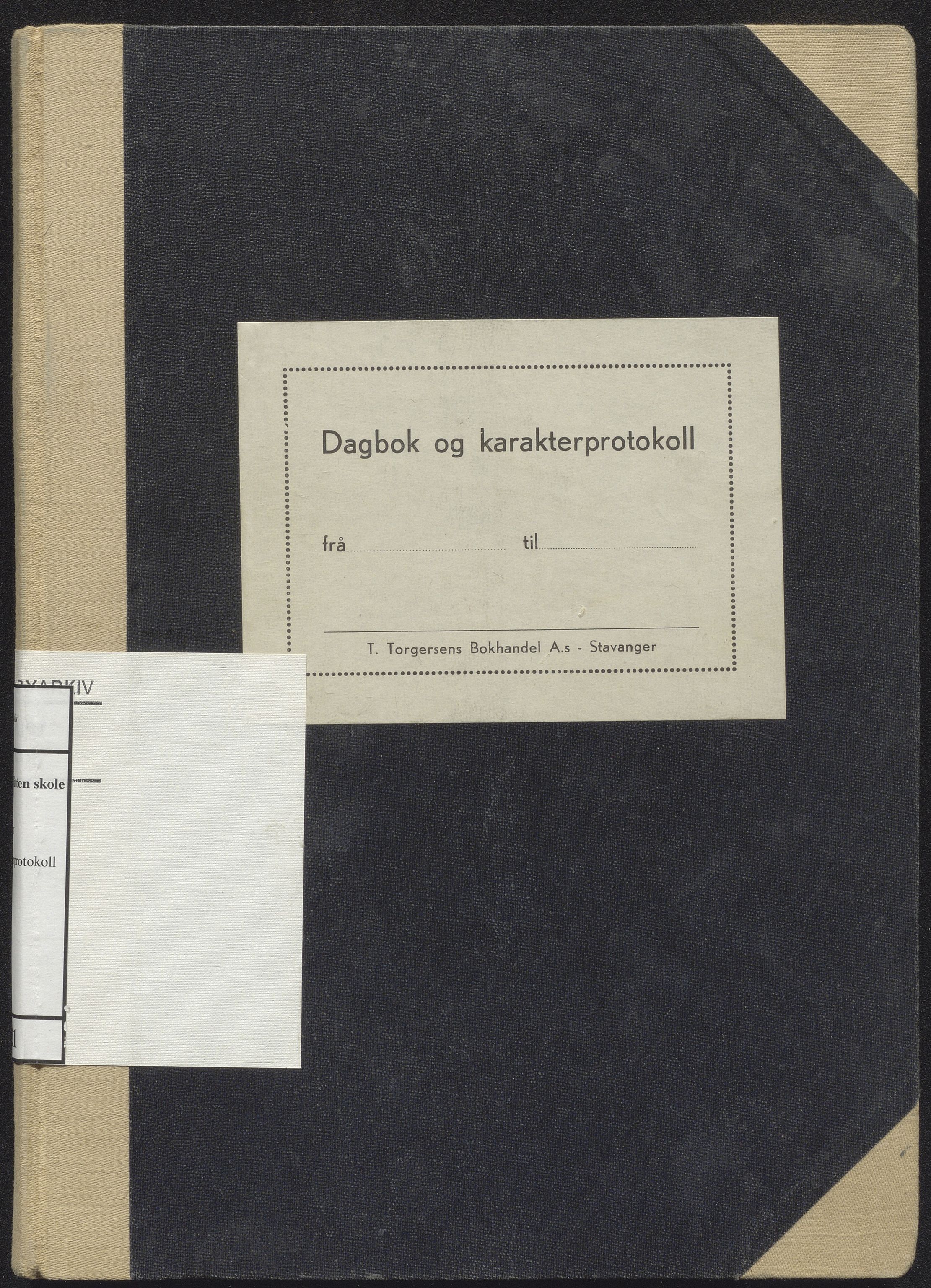 Hetland kommune. Jåtten skole, BYST/A-0148/G/Ga/L0021: Dagbok med karakterprotokoll, 1955-1959