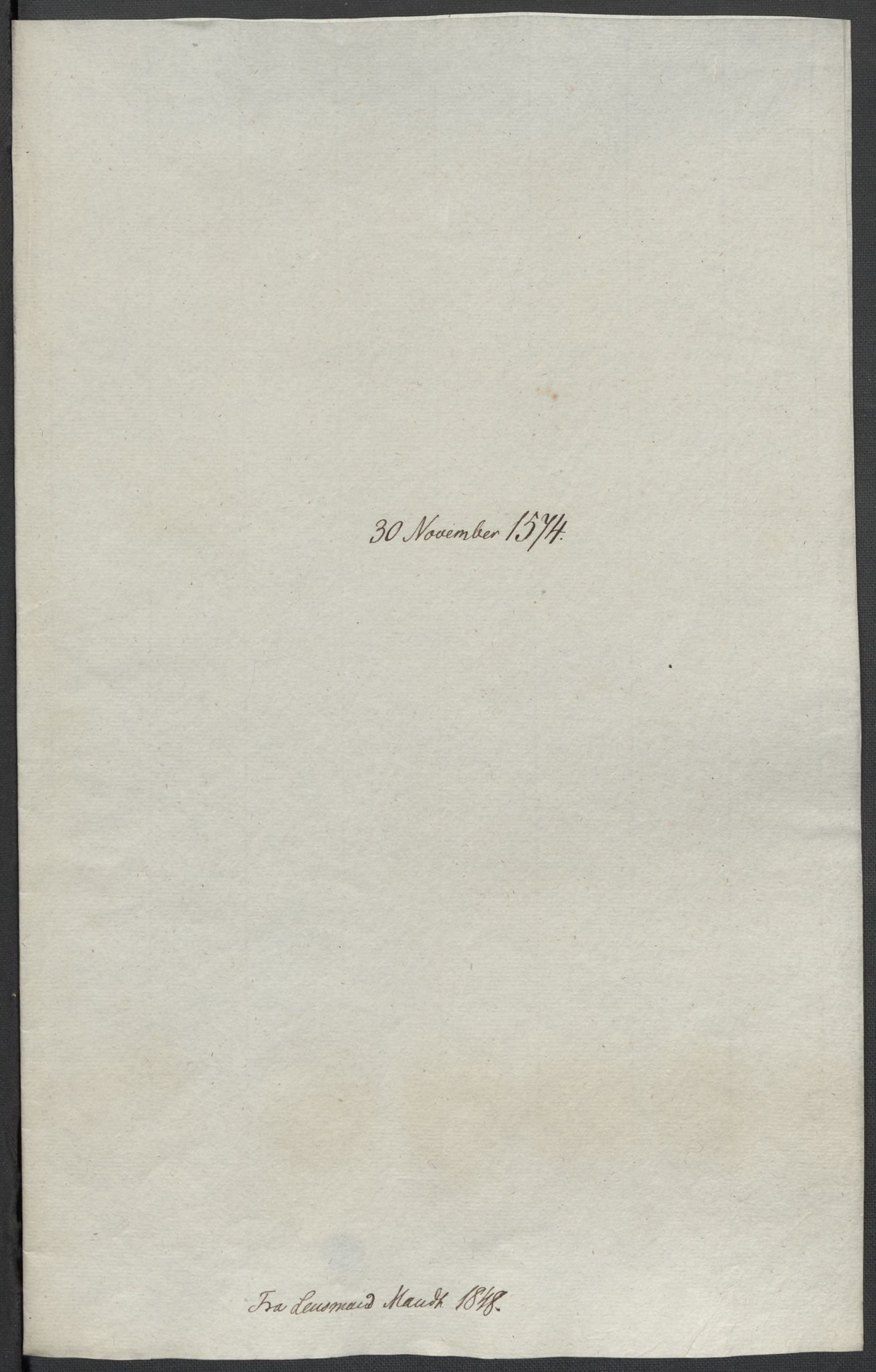 Riksarkivets diplomsamling, AV/RA-EA-5965/F02/L0077: Dokumenter, 1574, s. 57