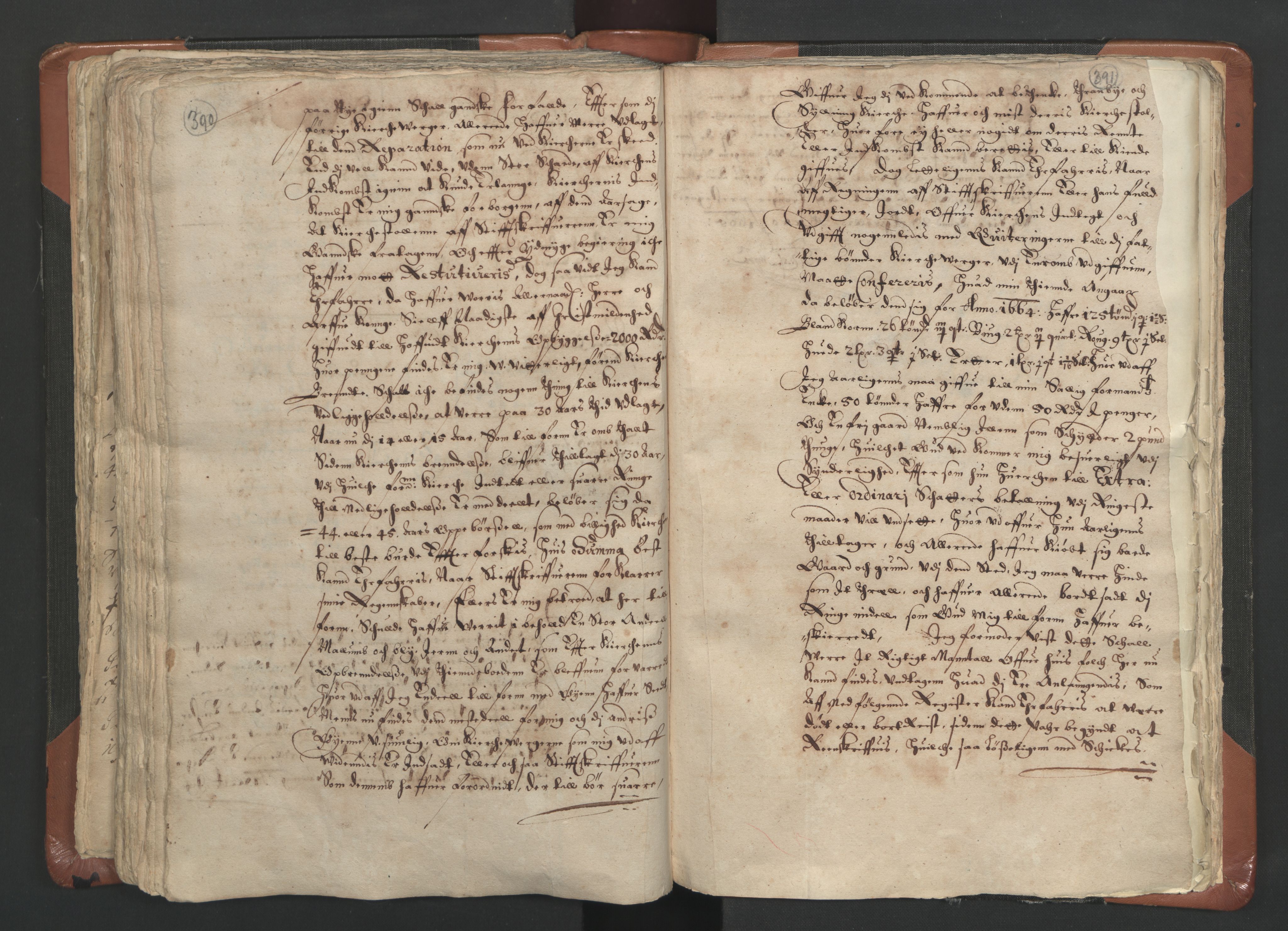RA, Sogneprestenes manntall 1664-1666, nr. 9: Bragernes prosti, 1664-1666, s. 390-391