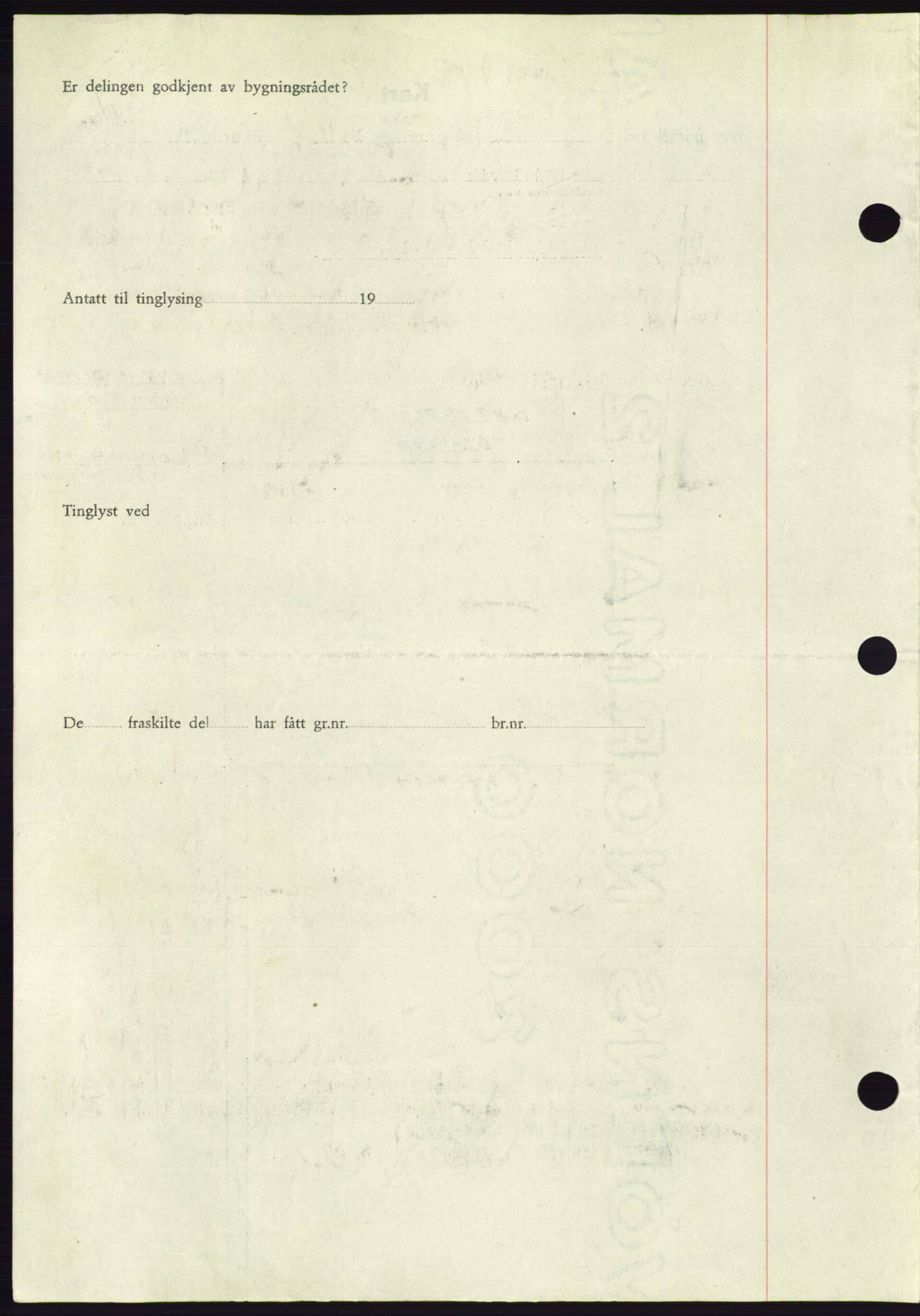 Søre Sunnmøre sorenskriveri, AV/SAT-A-4122/1/2/2C/L0084: Pantebok nr. 10A, 1949-1949, Dagboknr: 779/1949