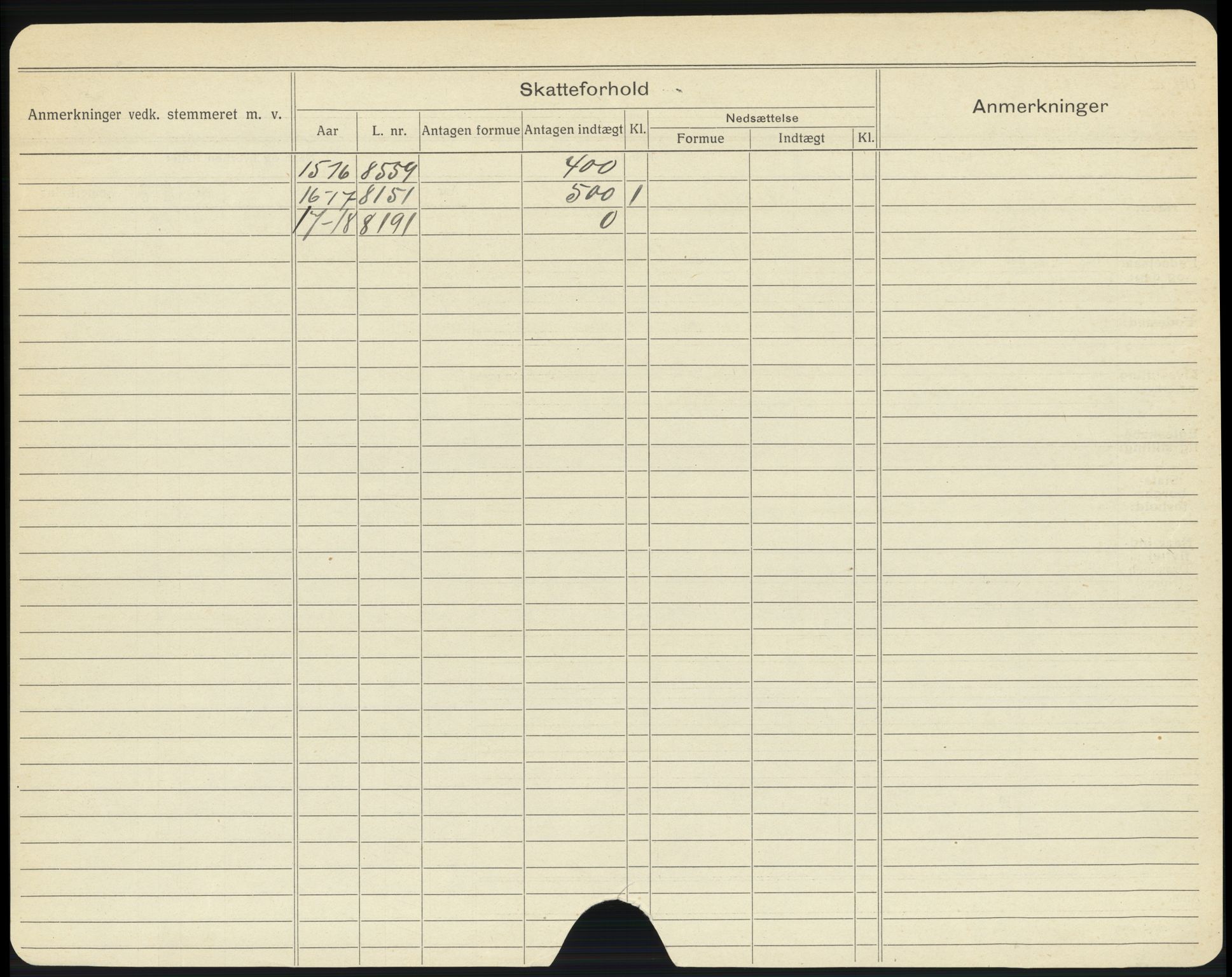 Drammen folkeregister, AV/SAKO-A-136/G/Ga/L0003: Utflyttede, 1917