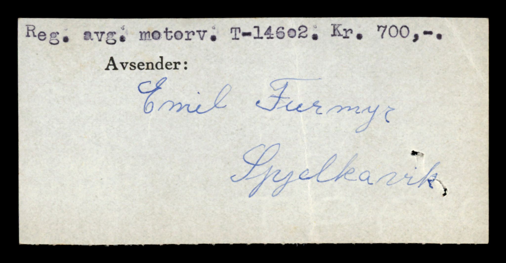 Møre og Romsdal vegkontor - Ålesund trafikkstasjon, AV/SAT-A-4099/F/Fe/L0047: Registreringskort for kjøretøy T 14580 - T 14720, 1927-1998, s. 638