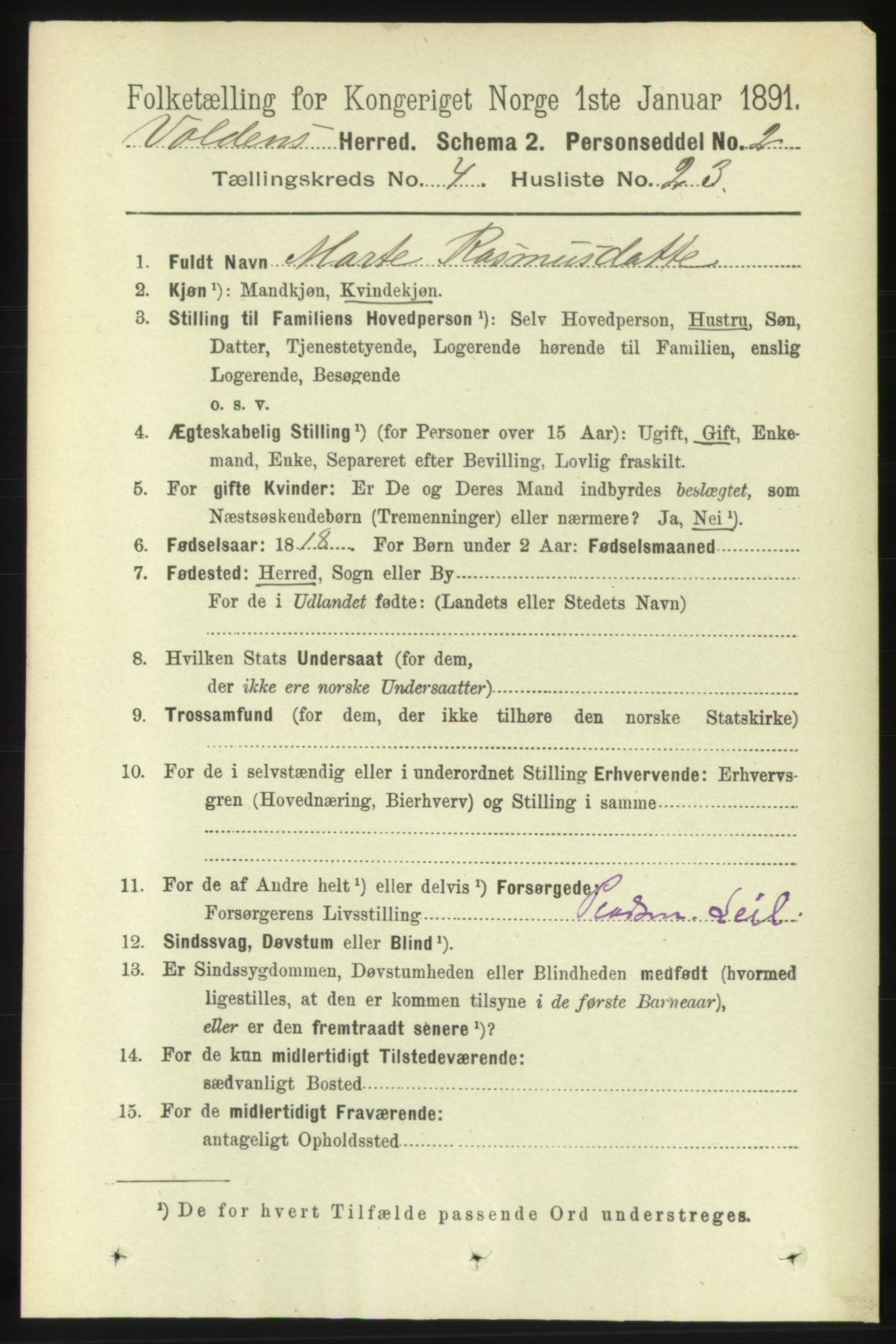 RA, Folketelling 1891 for 1519 Volda herred, 1891, s. 2112