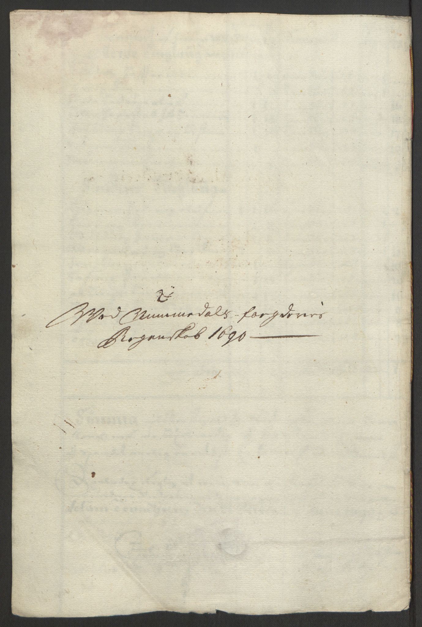 Rentekammeret inntil 1814, Reviderte regnskaper, Fogderegnskap, RA/EA-4092/R64/L4423: Fogderegnskap Namdal, 1690-1691, s. 88