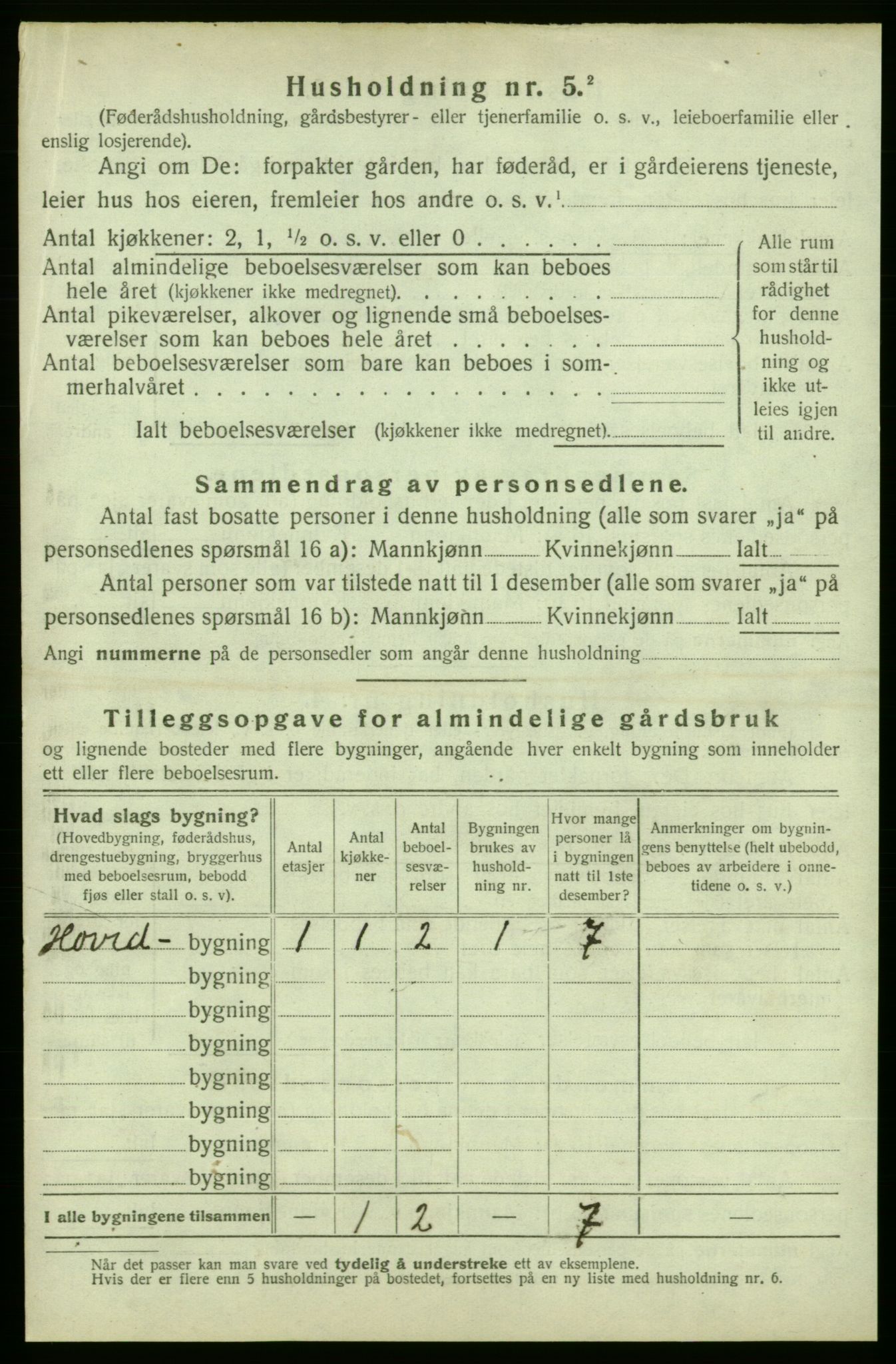 SAB, Folketelling 1920 for 1212 Skånevik herred, 1920, s. 2108