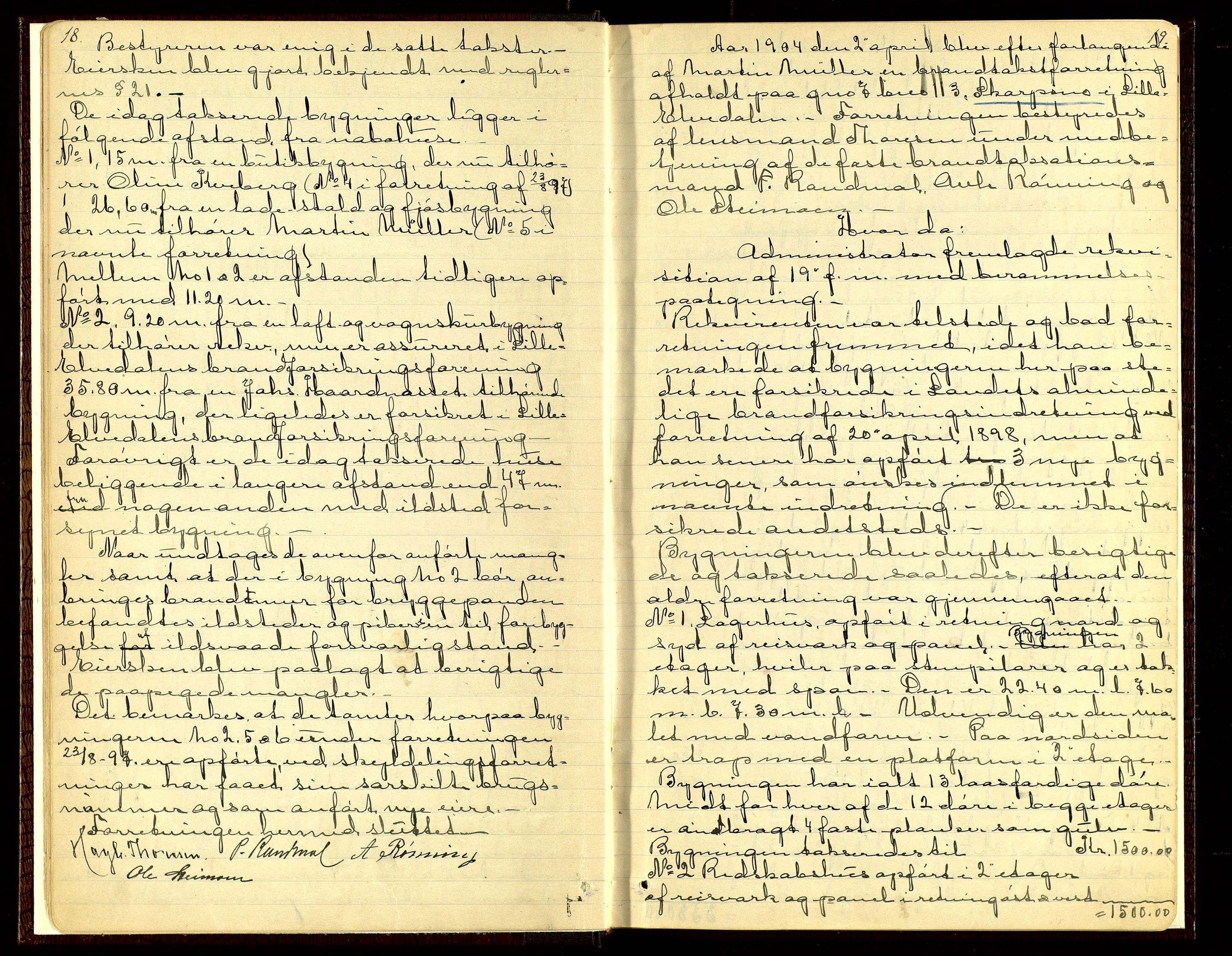 Norges Brannkasse, Alvdal og Folldal, AV/SAH-NBRANA-026/F/L0002: Branntakstprotokoll, 1899-1940, s. 18-19