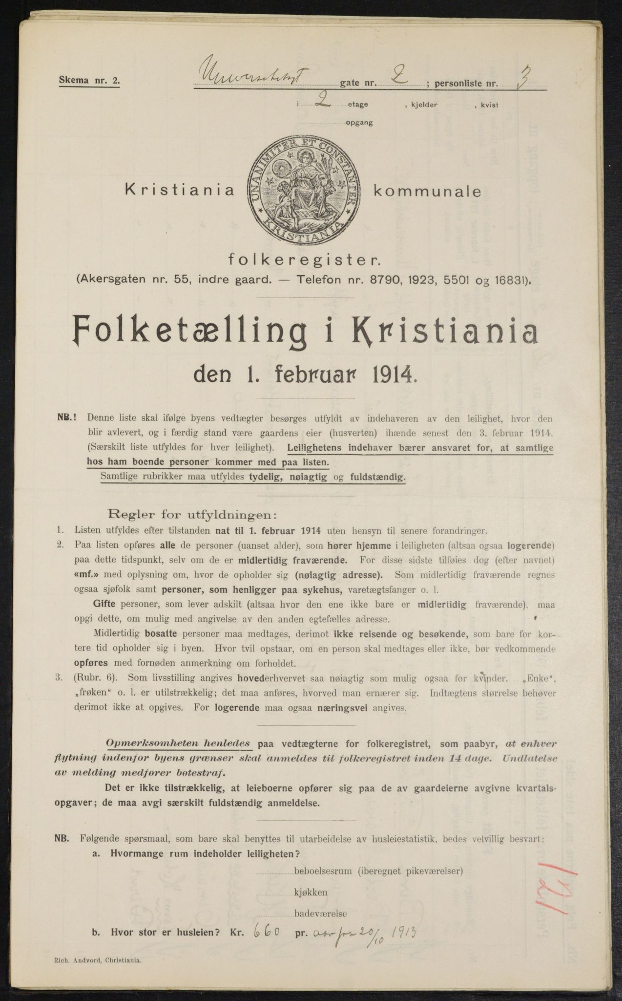 OBA, Kommunal folketelling 1.2.1914 for Kristiania, 1914, s. 120975